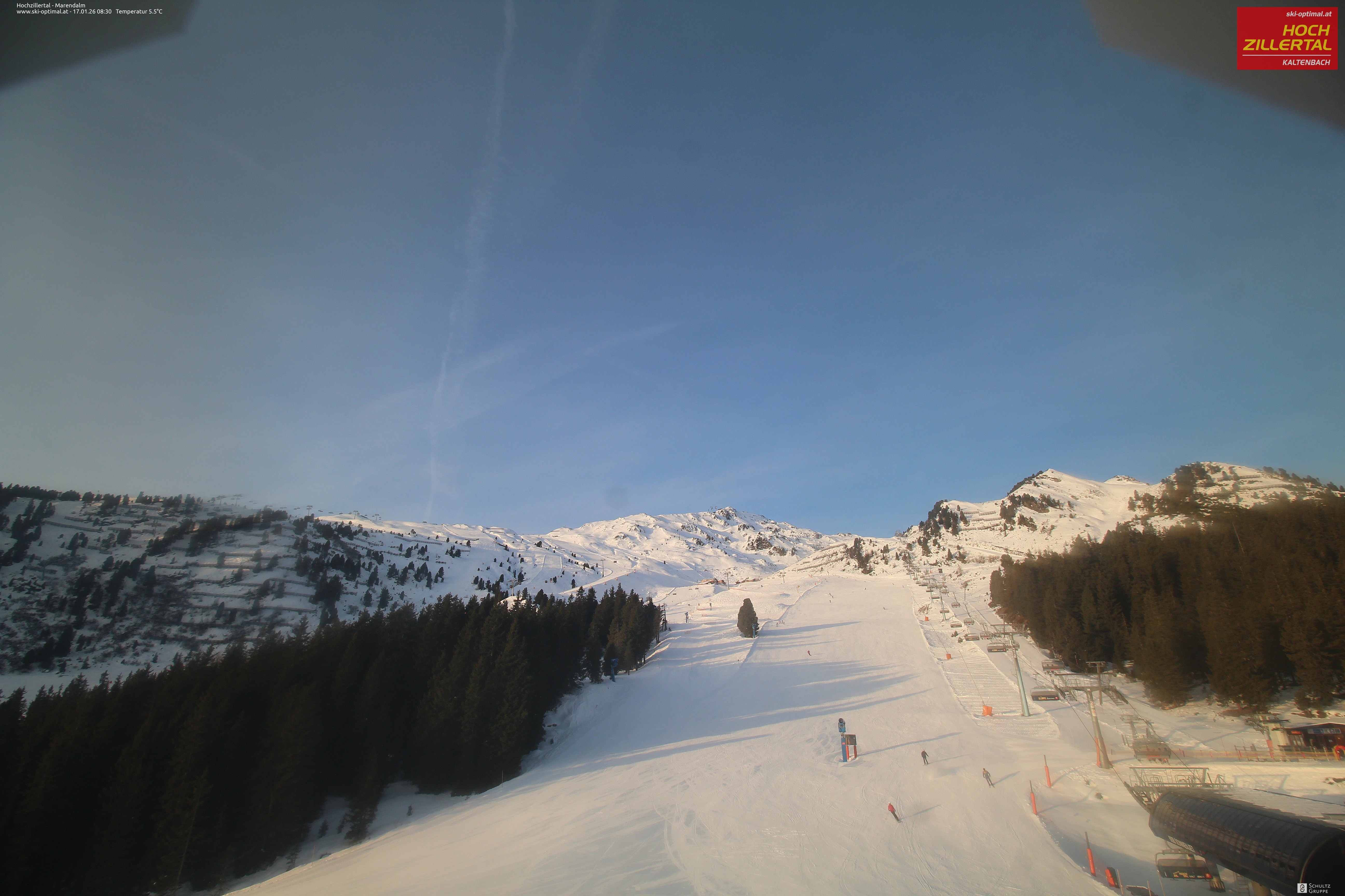 Archiv Foto Webcam Hochzillertal: Ausblick Marendalm