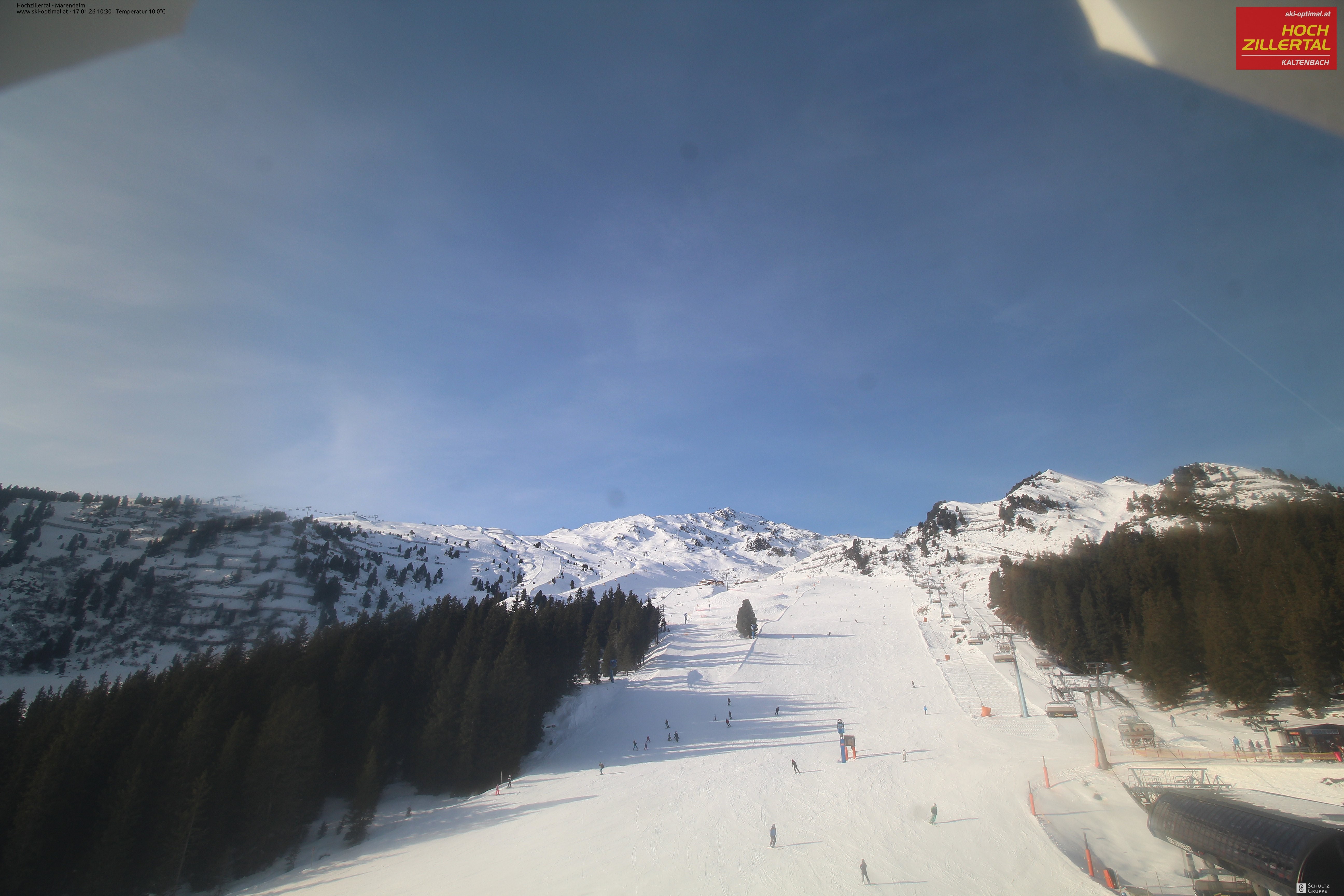 Archiv Foto Webcam Hochzillertal: Ausblick Marendalm