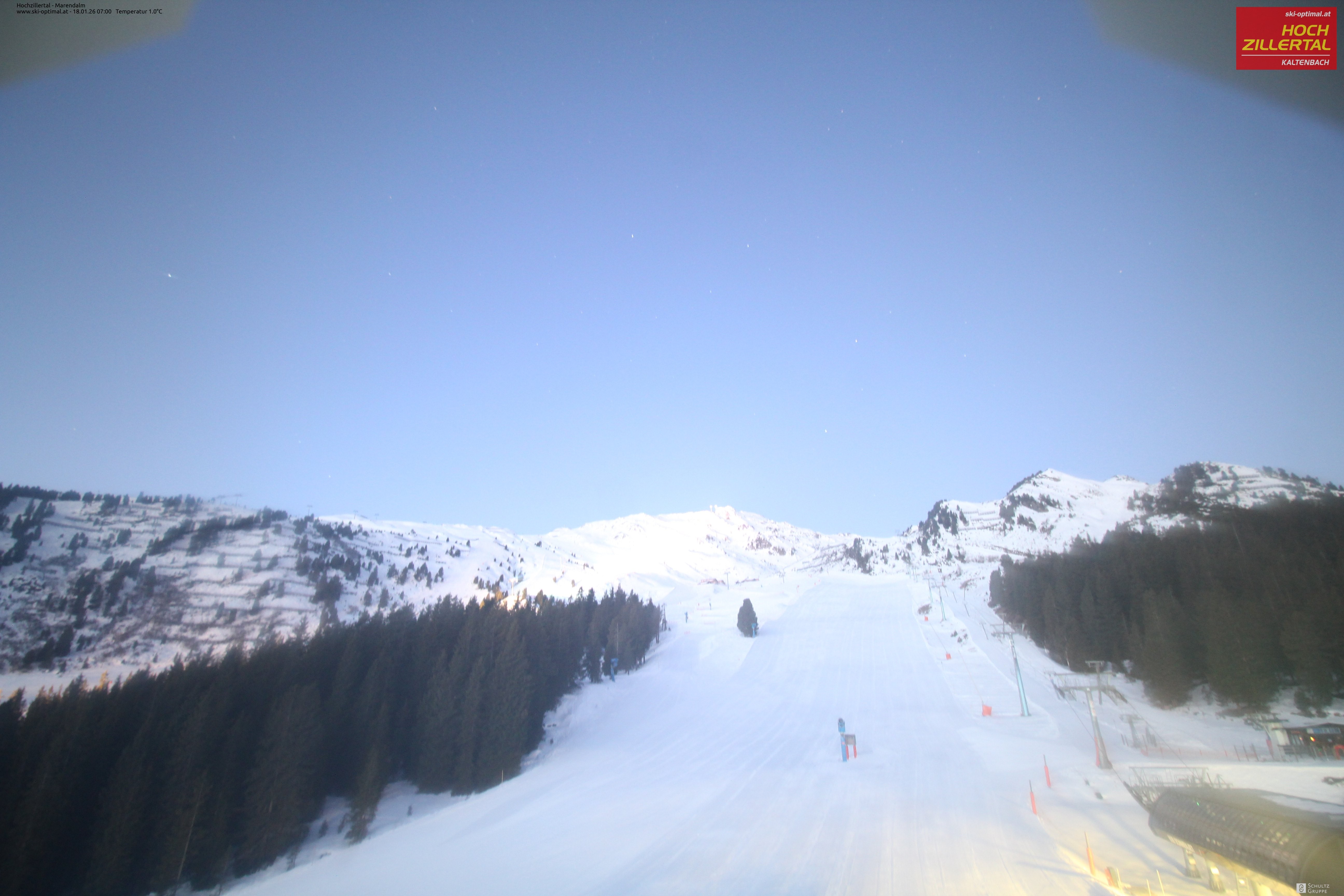 Archiv Foto Webcam Hochzillertal: Ausblick Marendalm