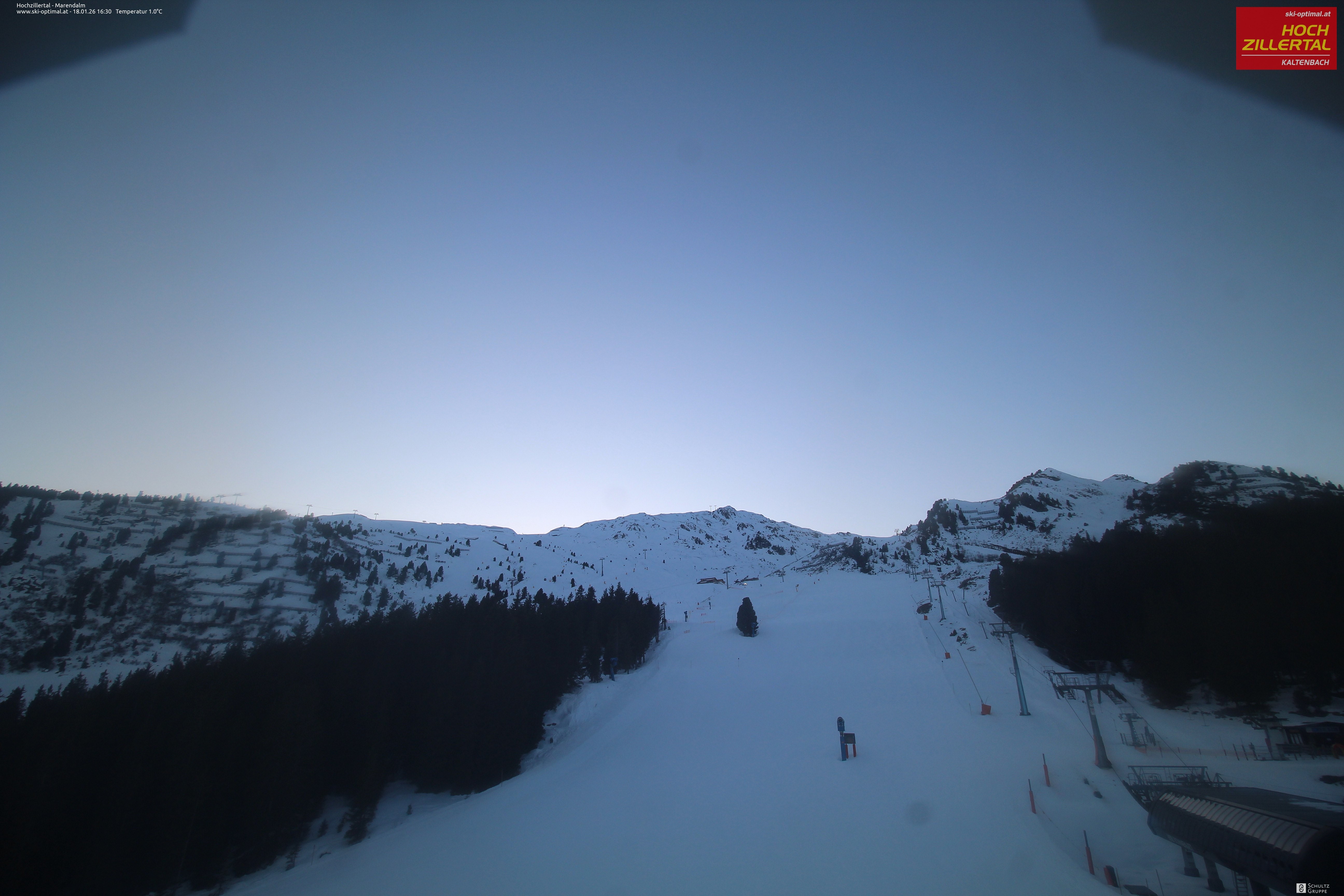 Archiv Foto Webcam Hochzillertal: Ausblick Marendalm