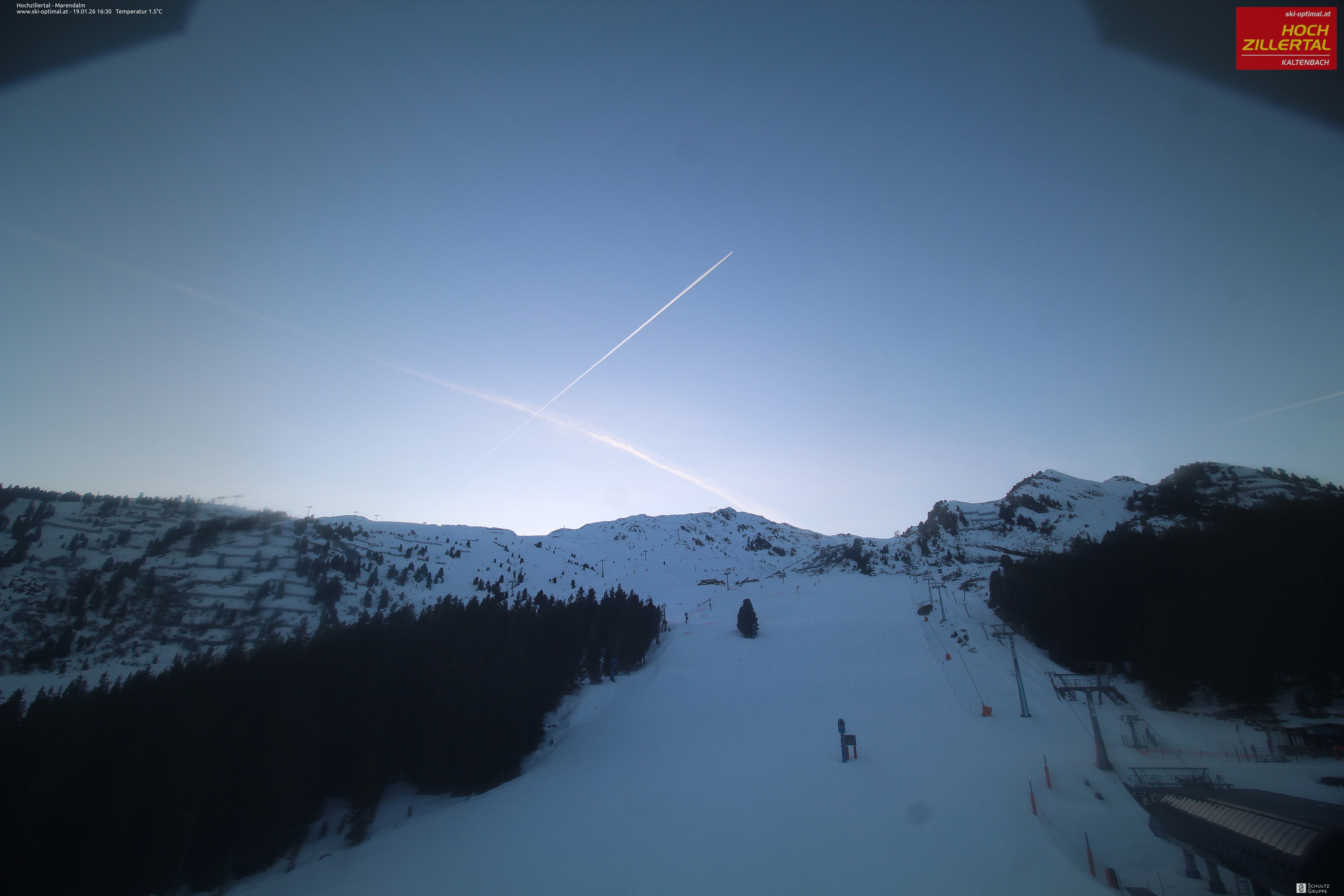 Archived image Webcam Hochzillertal - View from Marendalm