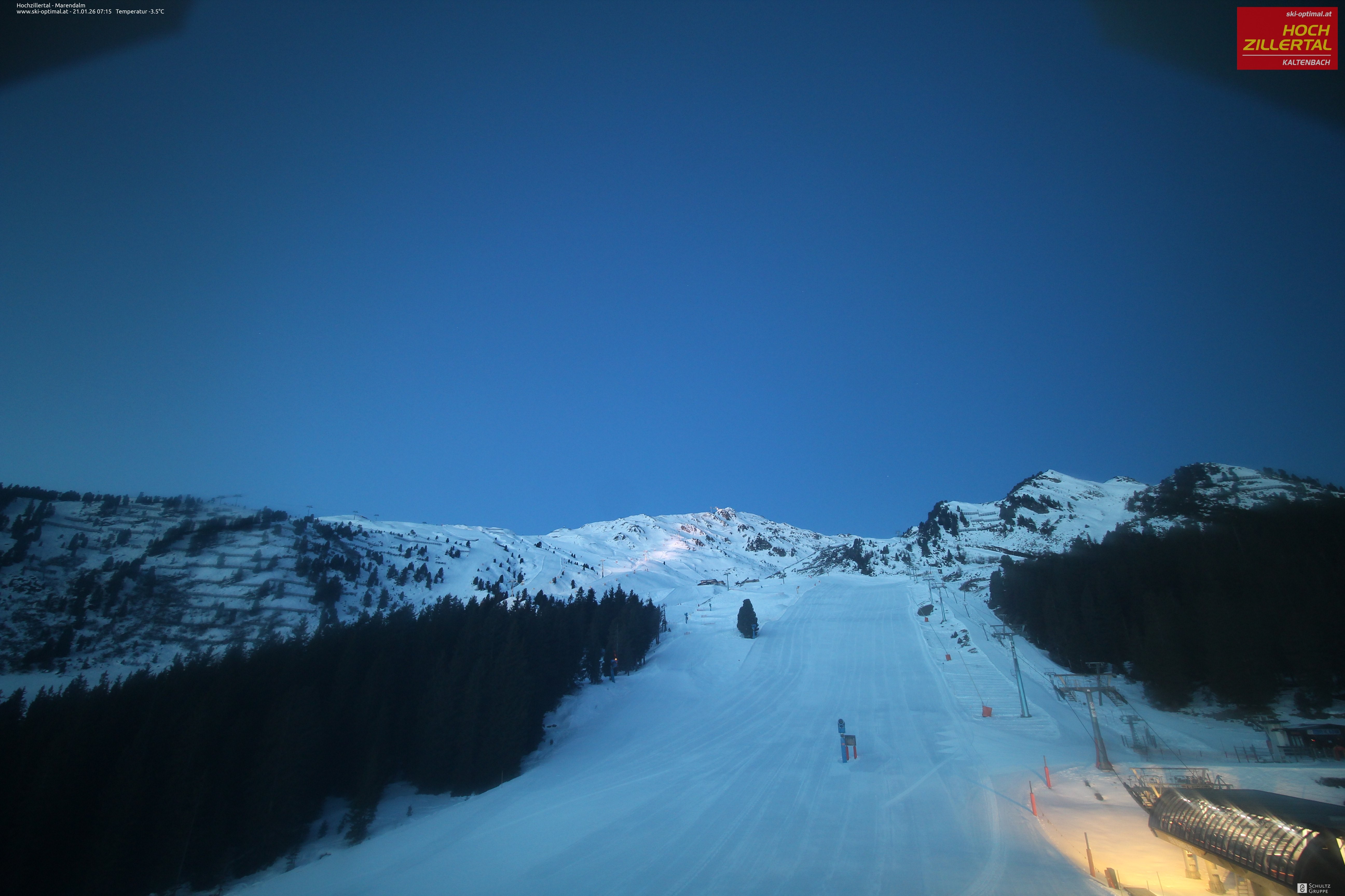 Archiv Foto Webcam Hochzillertal: Ausblick Marendalm