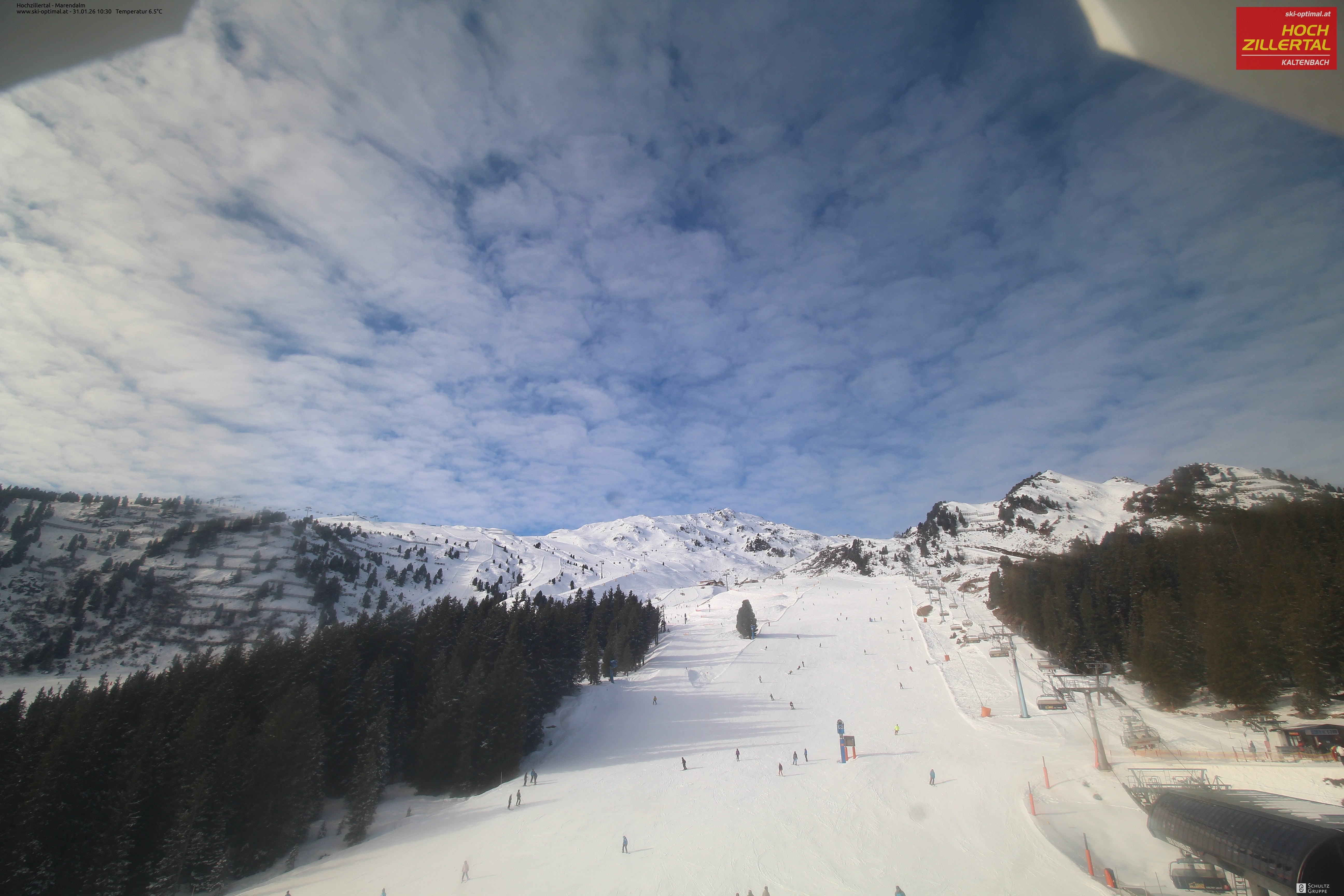 Archiv Foto Webcam Hochzillertal: Ausblick Marendalm