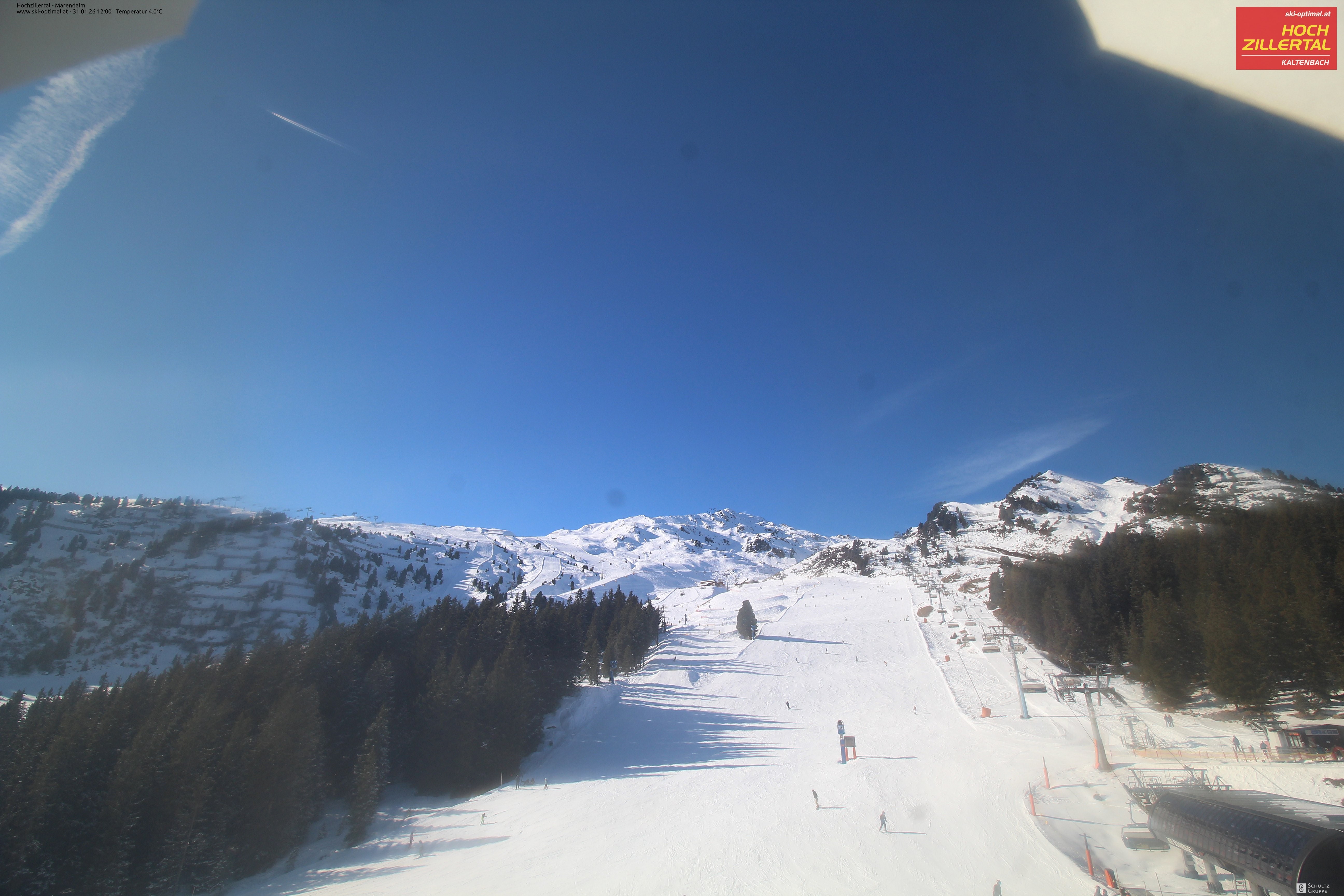 Archiv Foto Webcam Hochzillertal: Ausblick Marendalm