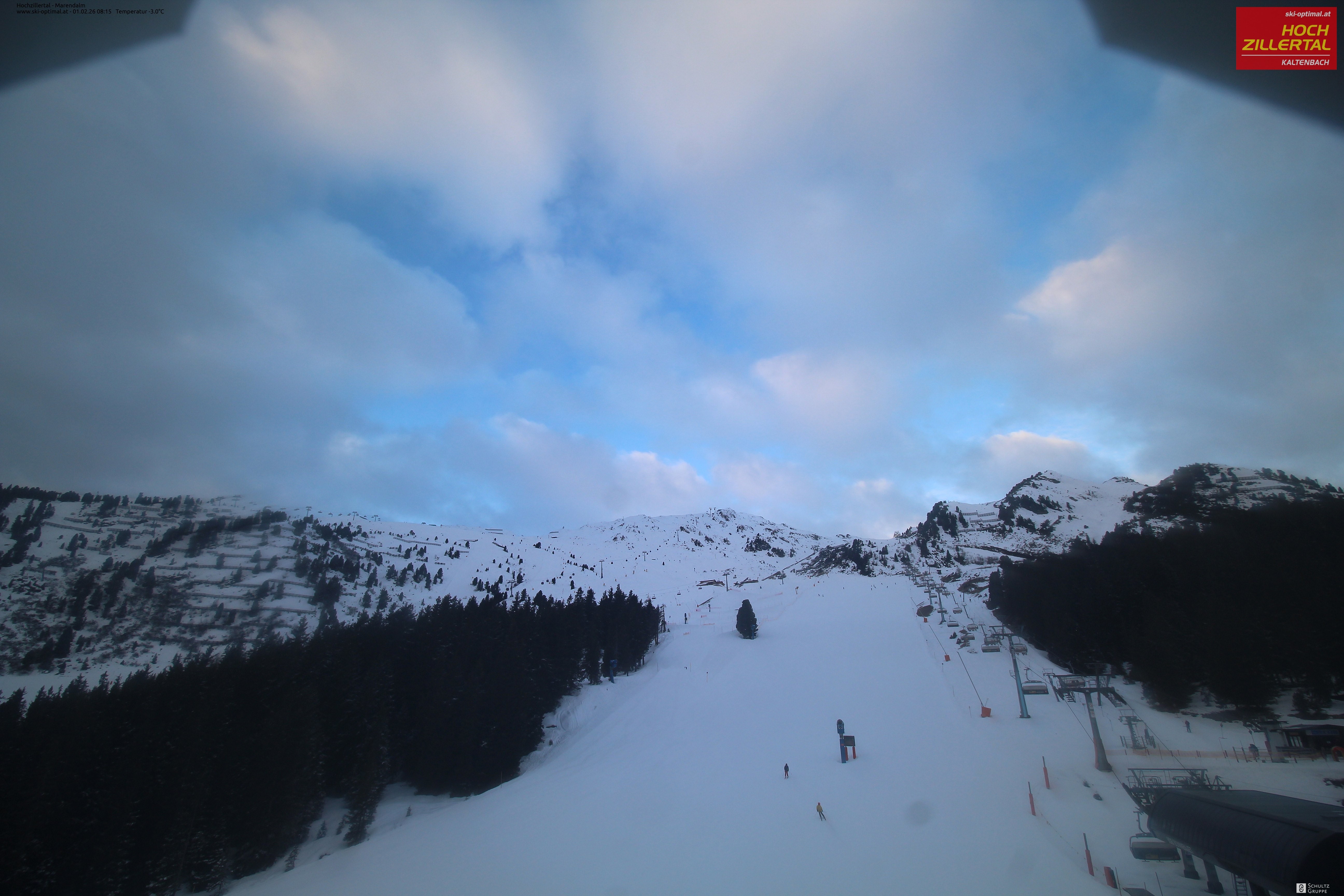 Archiv Foto Webcam Hochzillertal: Ausblick Marendalm