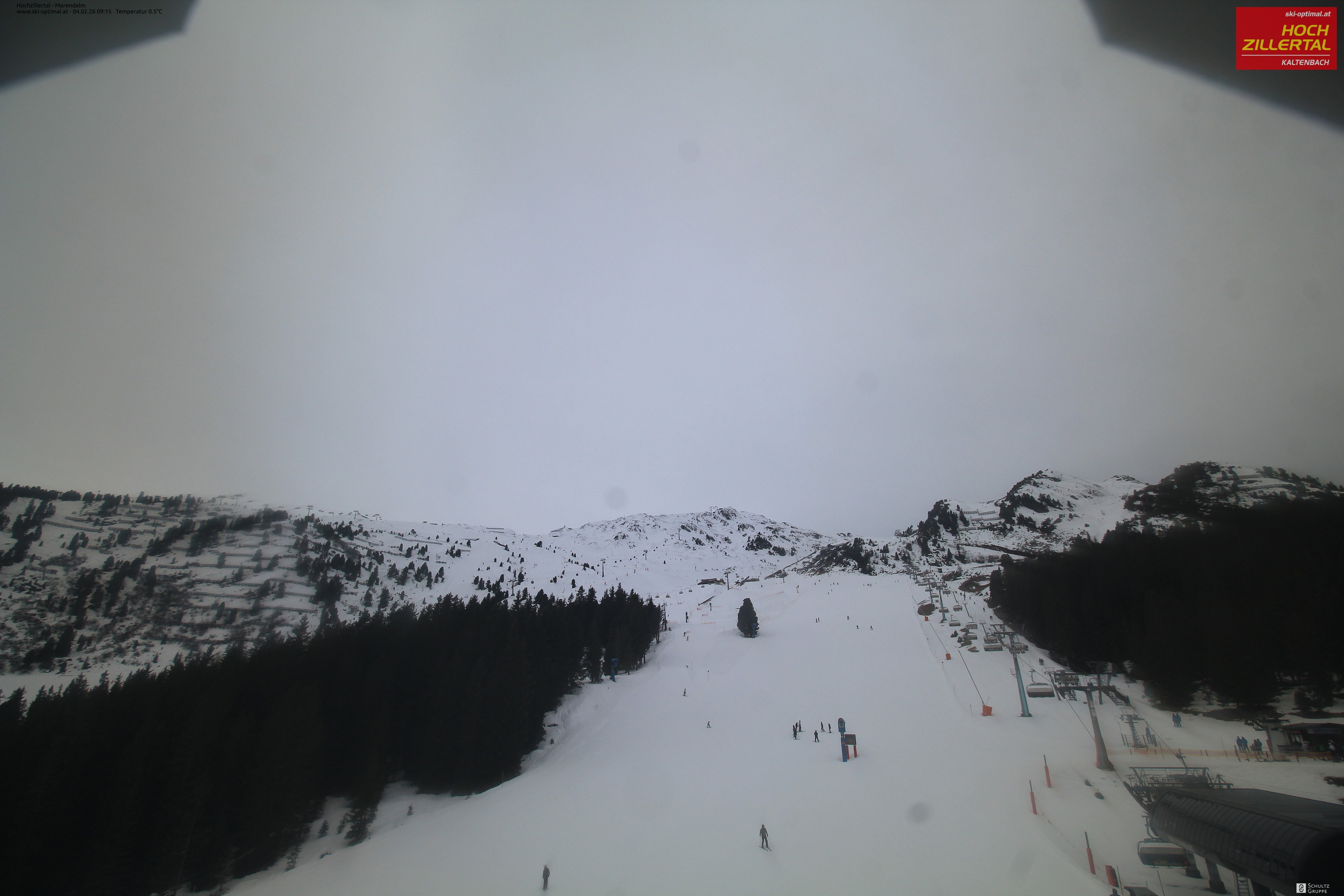 Archiv Foto Webcam Hochzillertal: Ausblick Marendalm