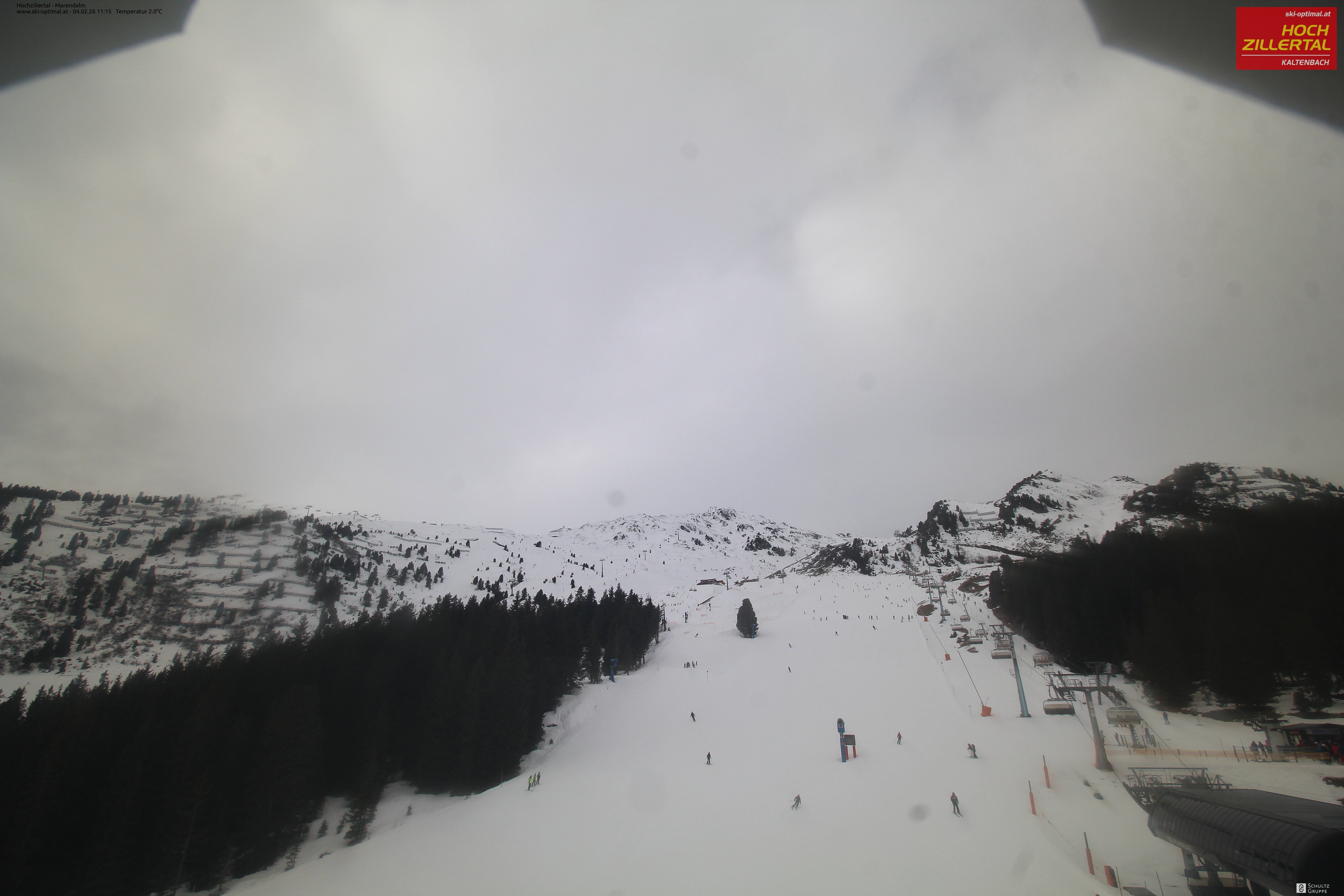 Archiv Foto Webcam Hochzillertal: Ausblick Marendalm