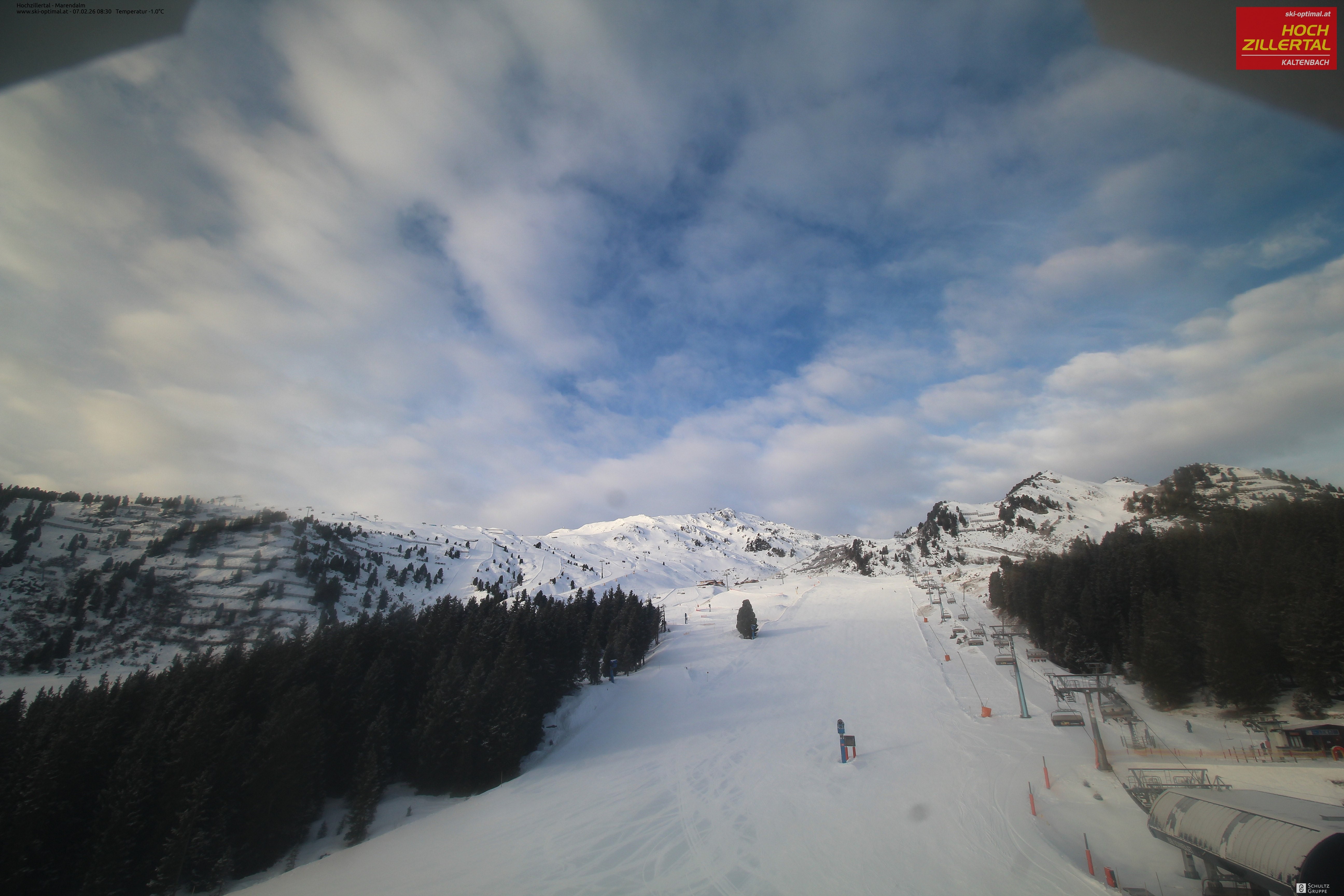 Archiv Foto Webcam Hochzillertal: Ausblick Marendalm