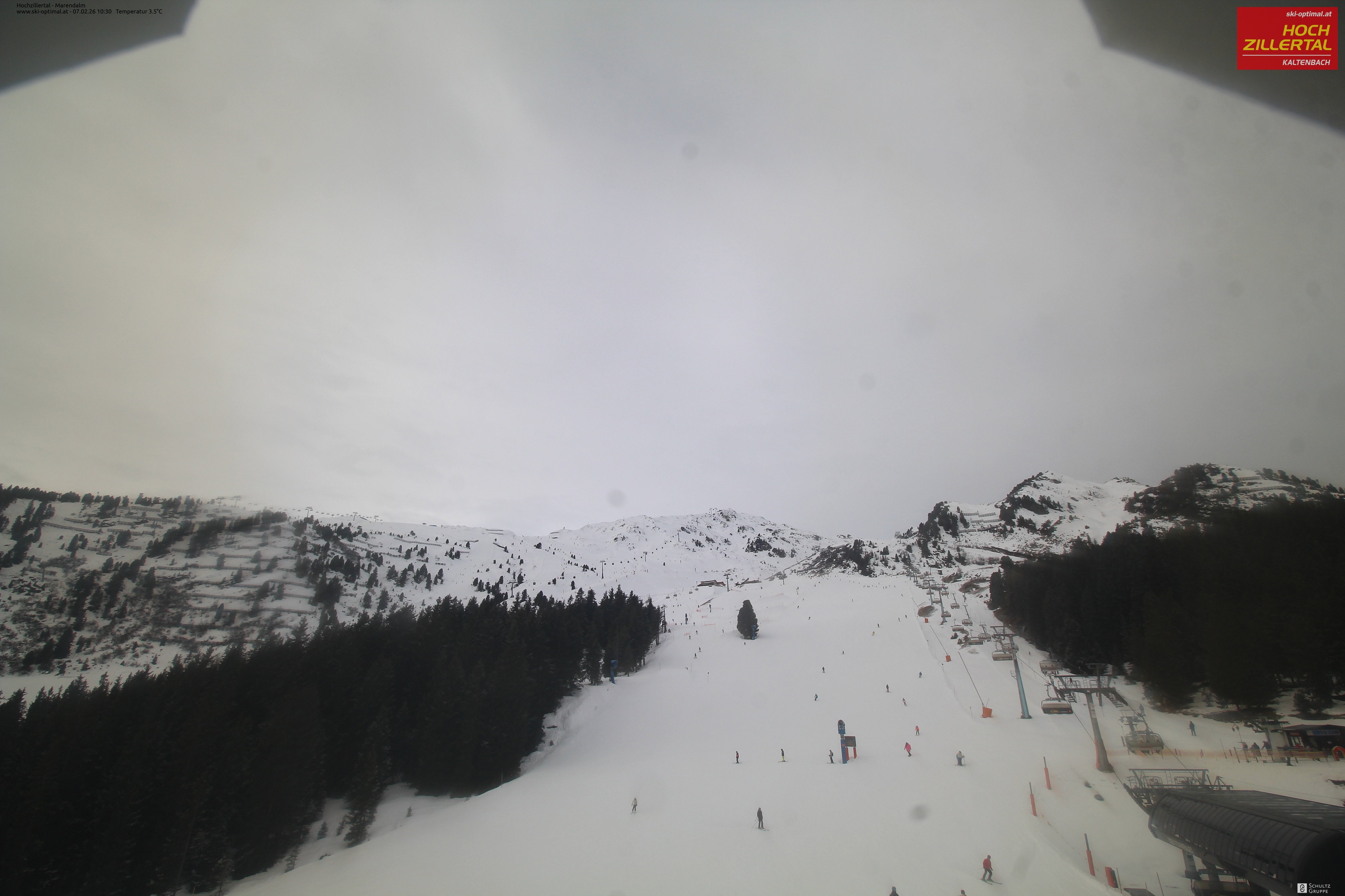 Archiv Foto Webcam Hochzillertal: Ausblick Marendalm