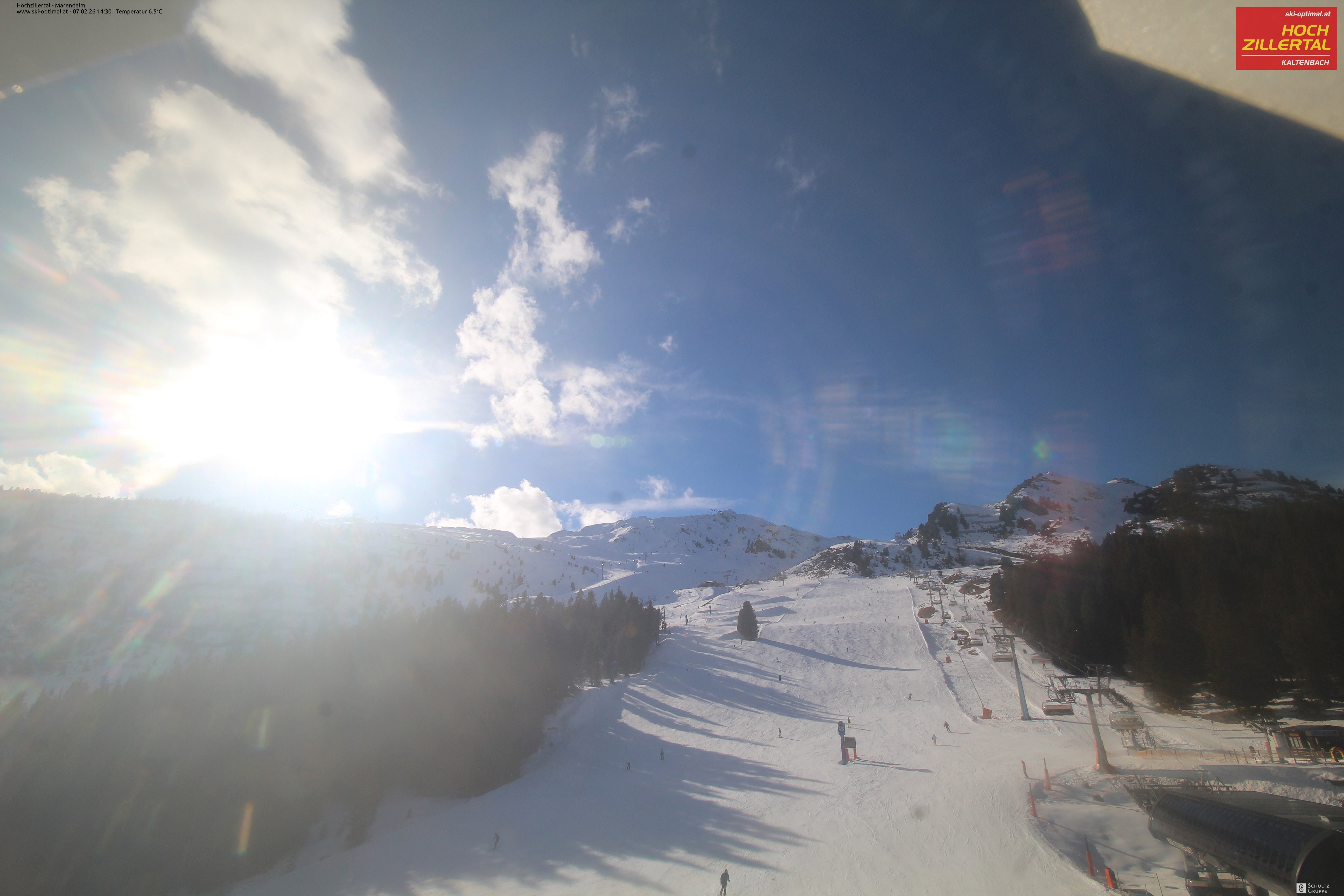 Archiv Foto Webcam Hochzillertal: Ausblick Marendalm