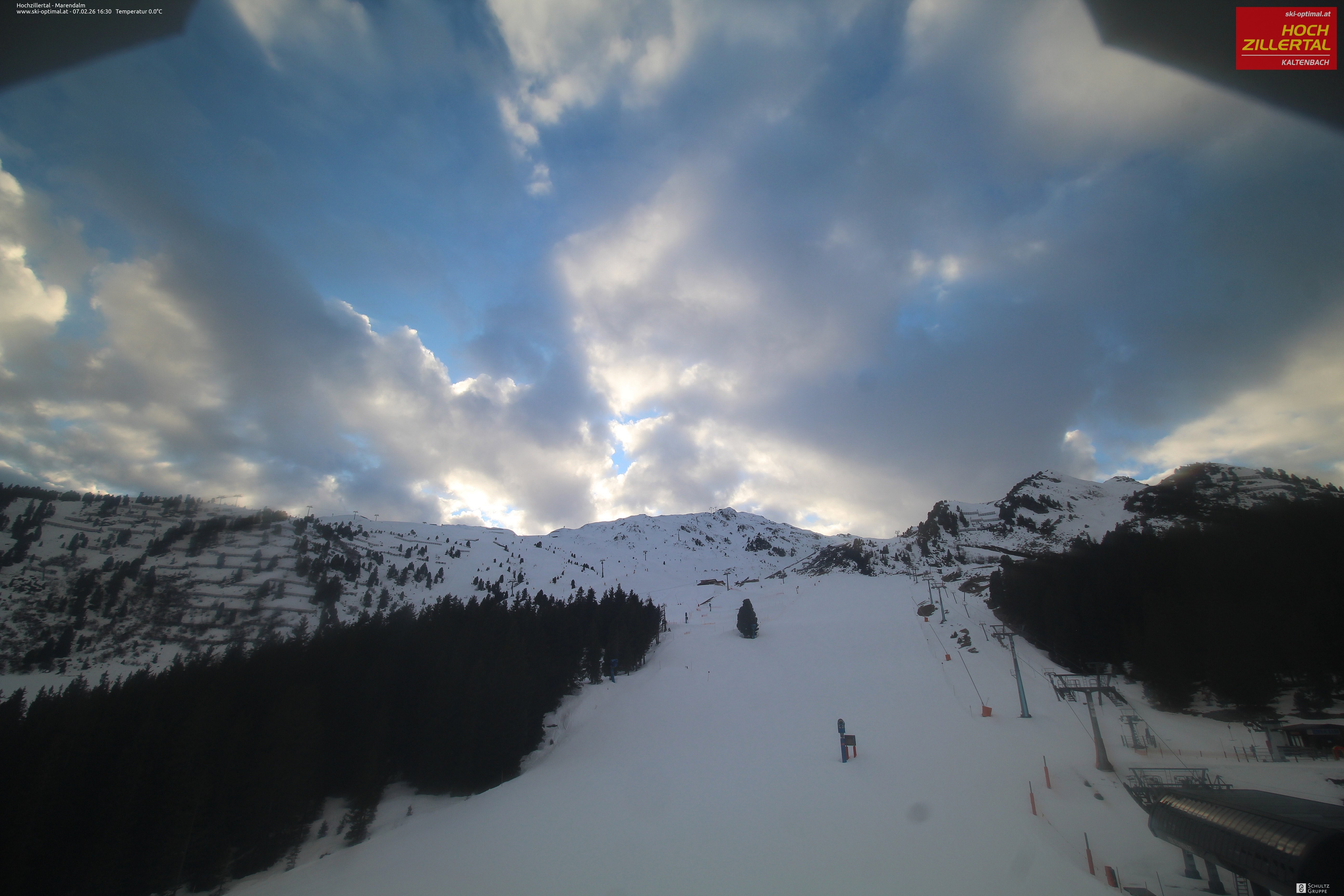 Archiv Foto Webcam Hochzillertal: Ausblick Marendalm