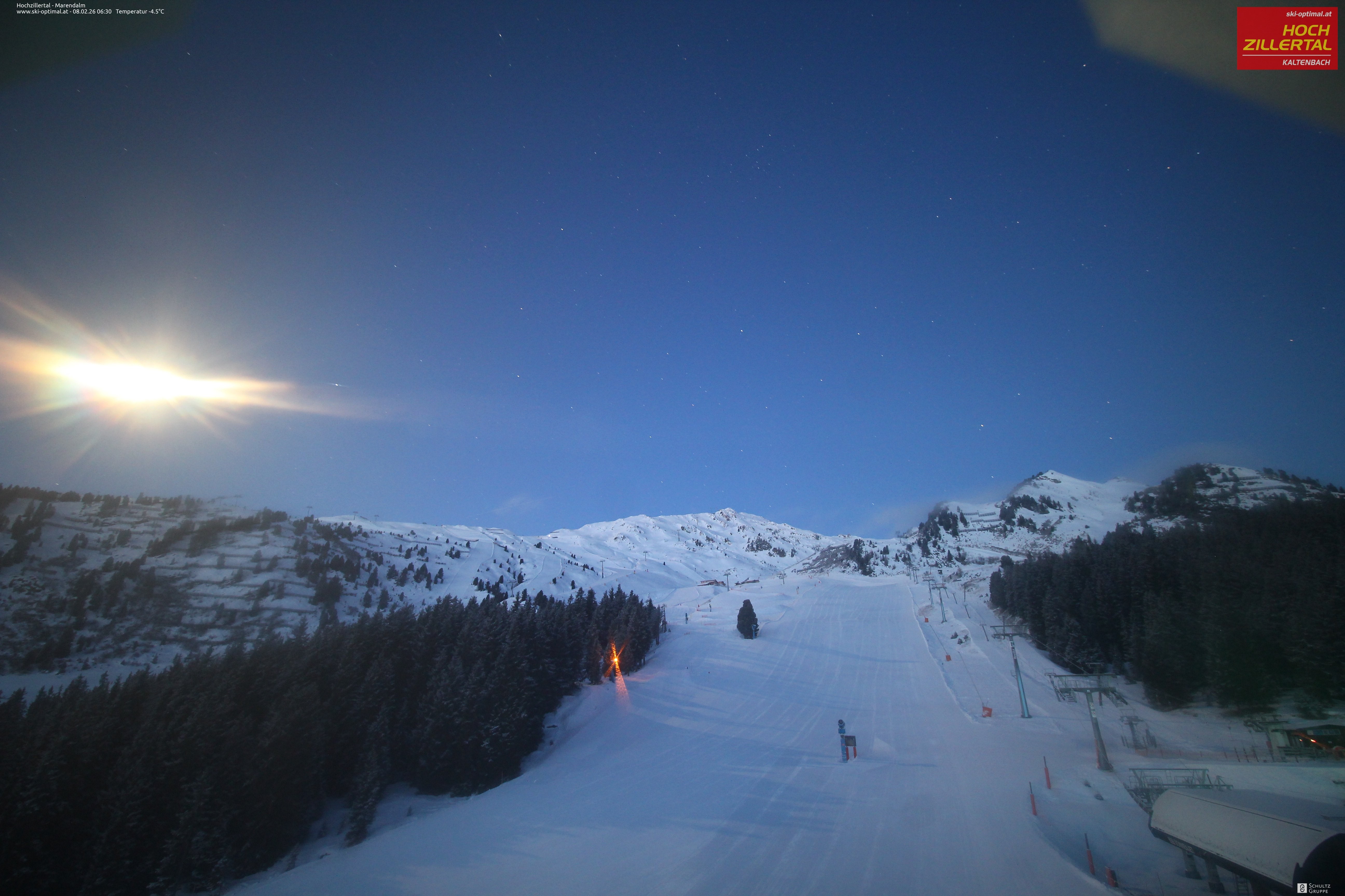 Archiv Foto Webcam Hochzillertal: Ausblick Marendalm