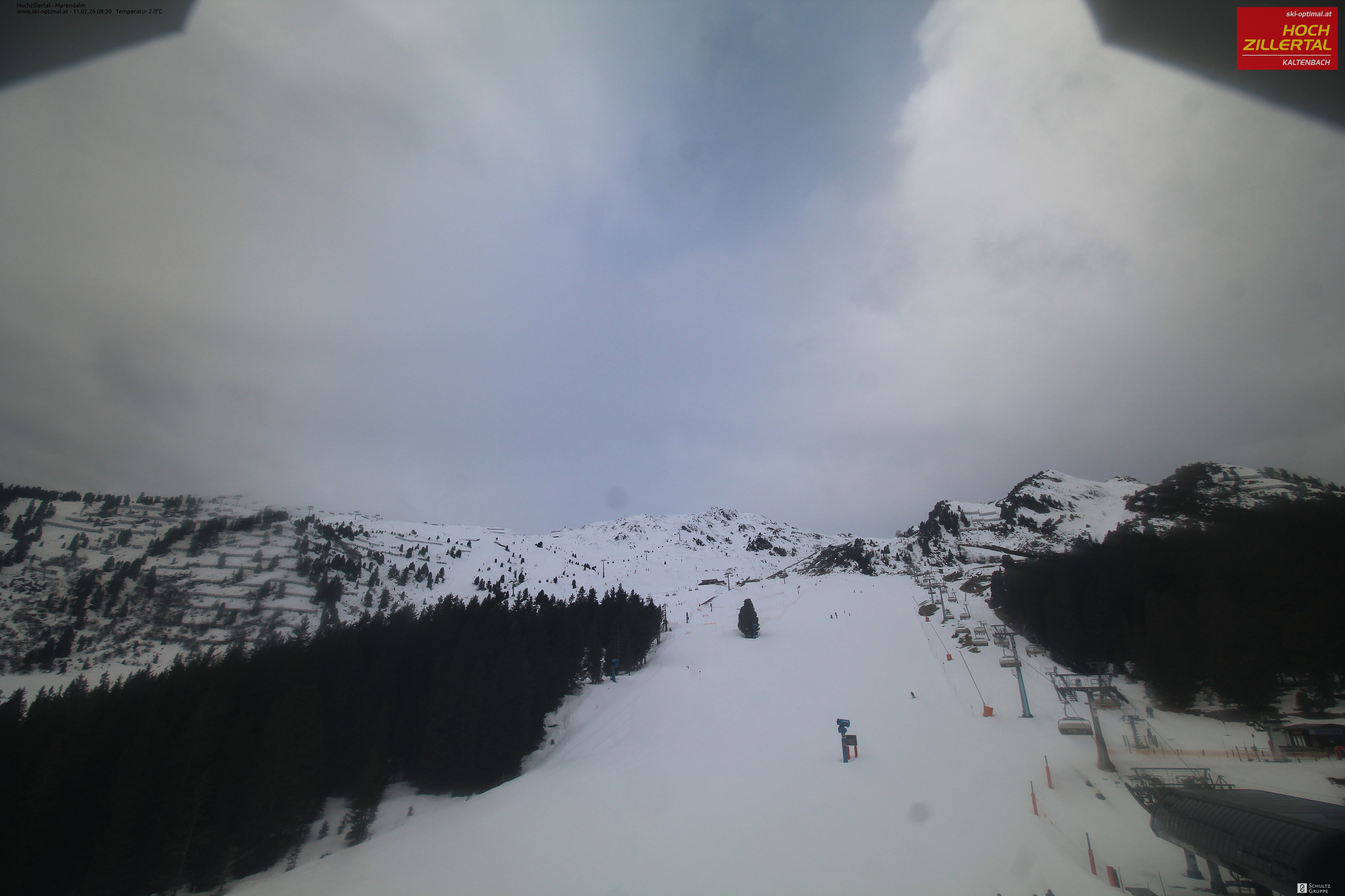 Archiv Foto Webcam Hochzillertal: Ausblick Marendalm