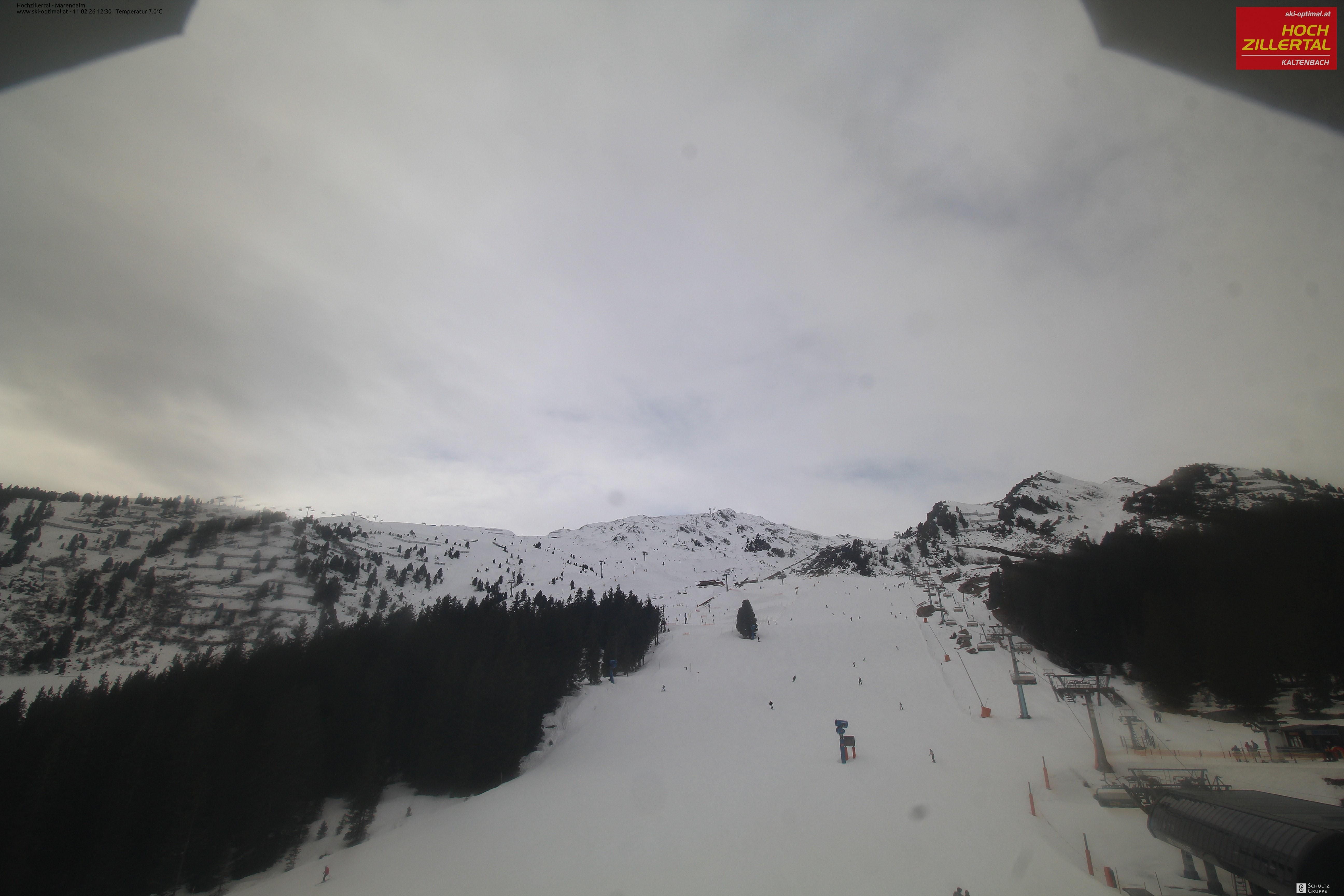 Archiv Foto Webcam Hochzillertal: Ausblick Marendalm