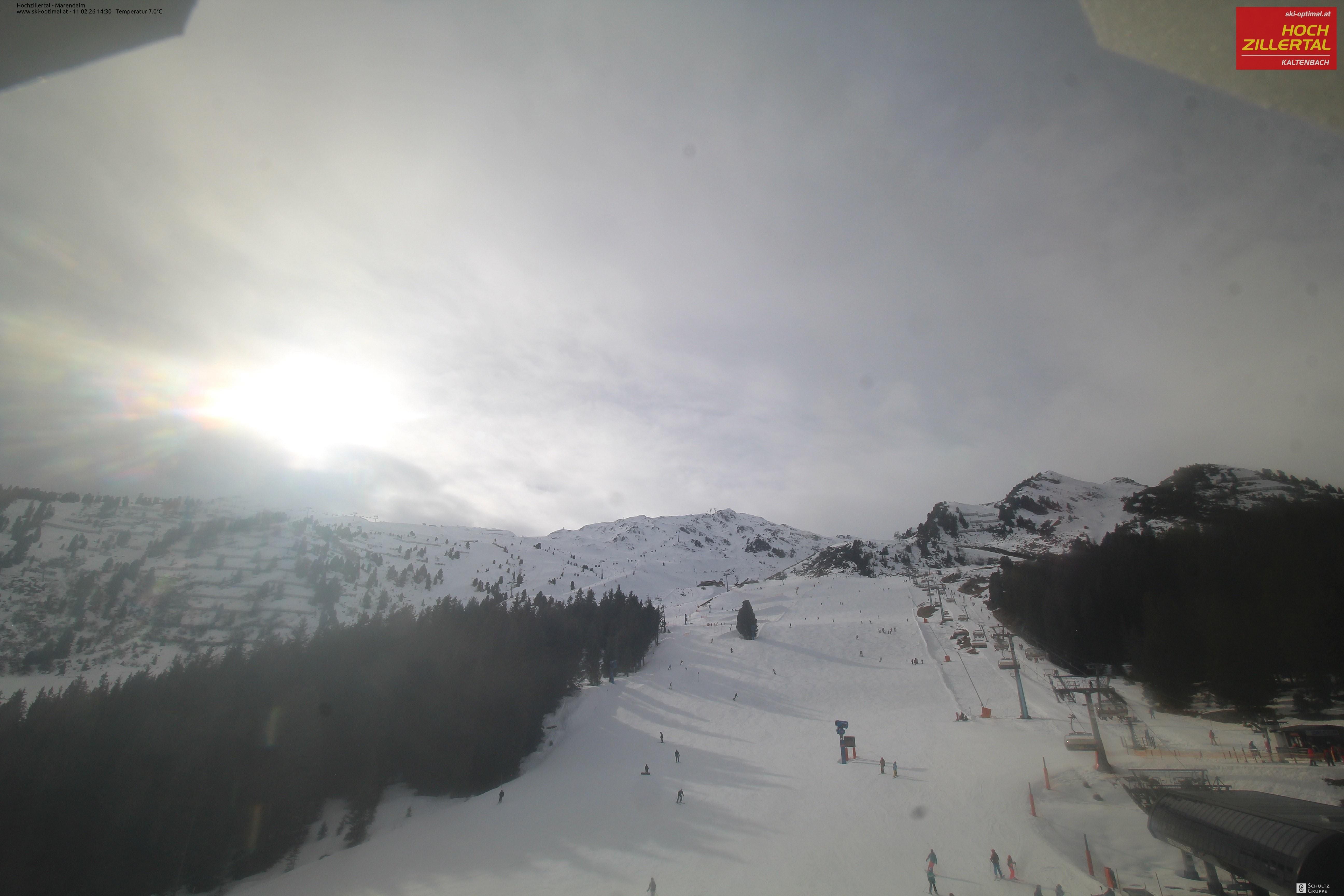 Archiv Foto Webcam Hochzillertal: Ausblick Marendalm