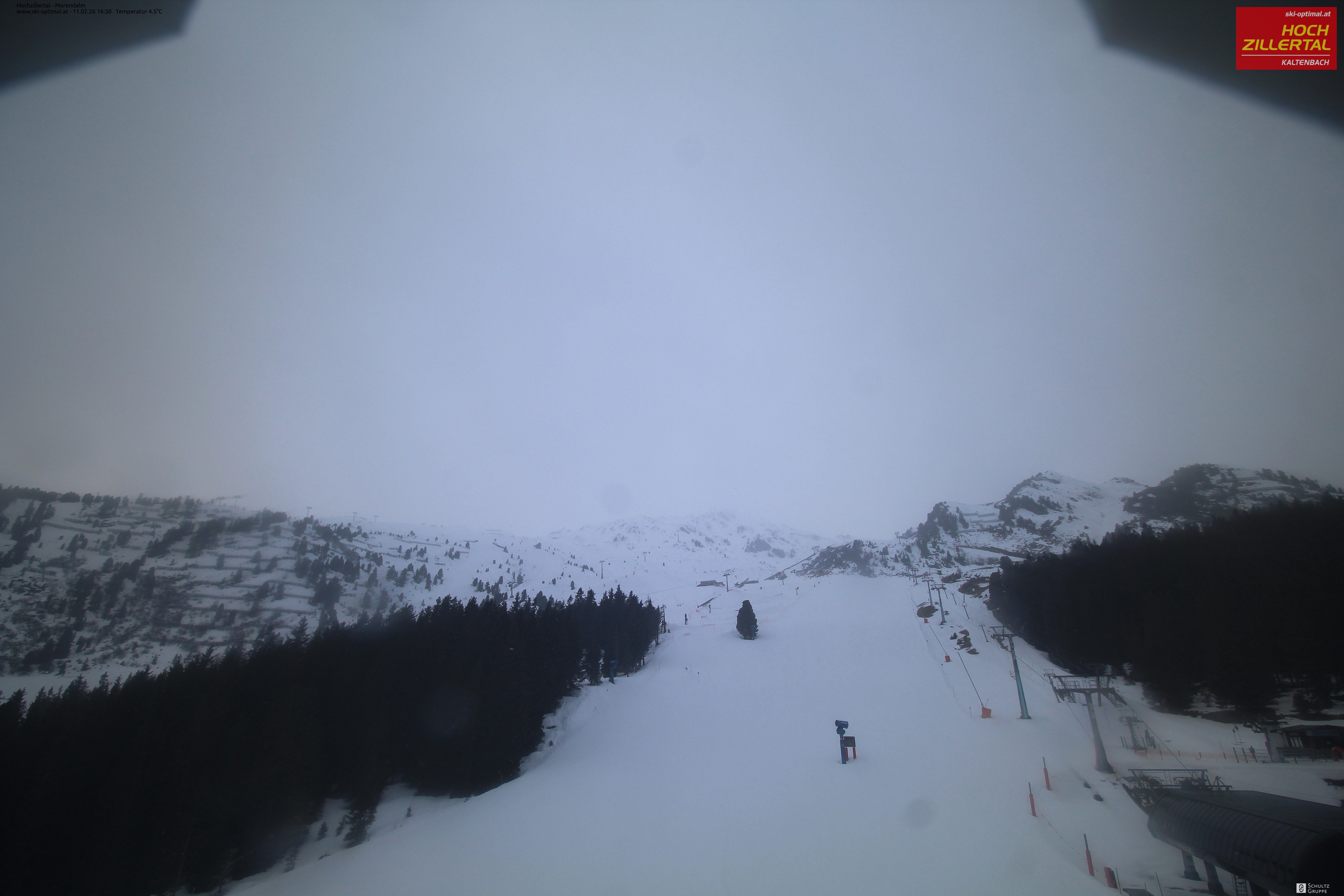Archiv Foto Webcam Hochzillertal: Ausblick Marendalm