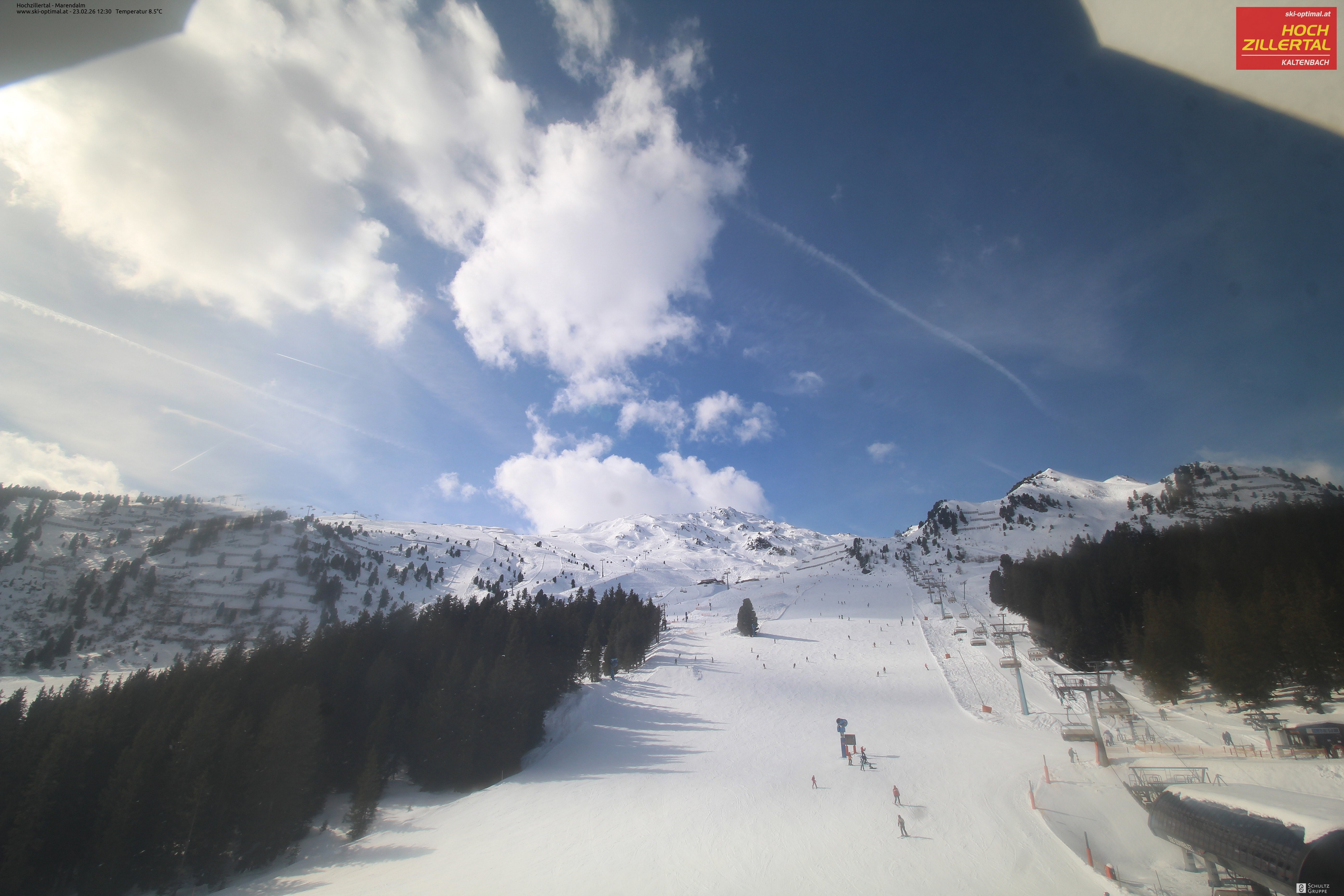 Archiv Foto Webcam Hochzillertal: Ausblick Marendalm