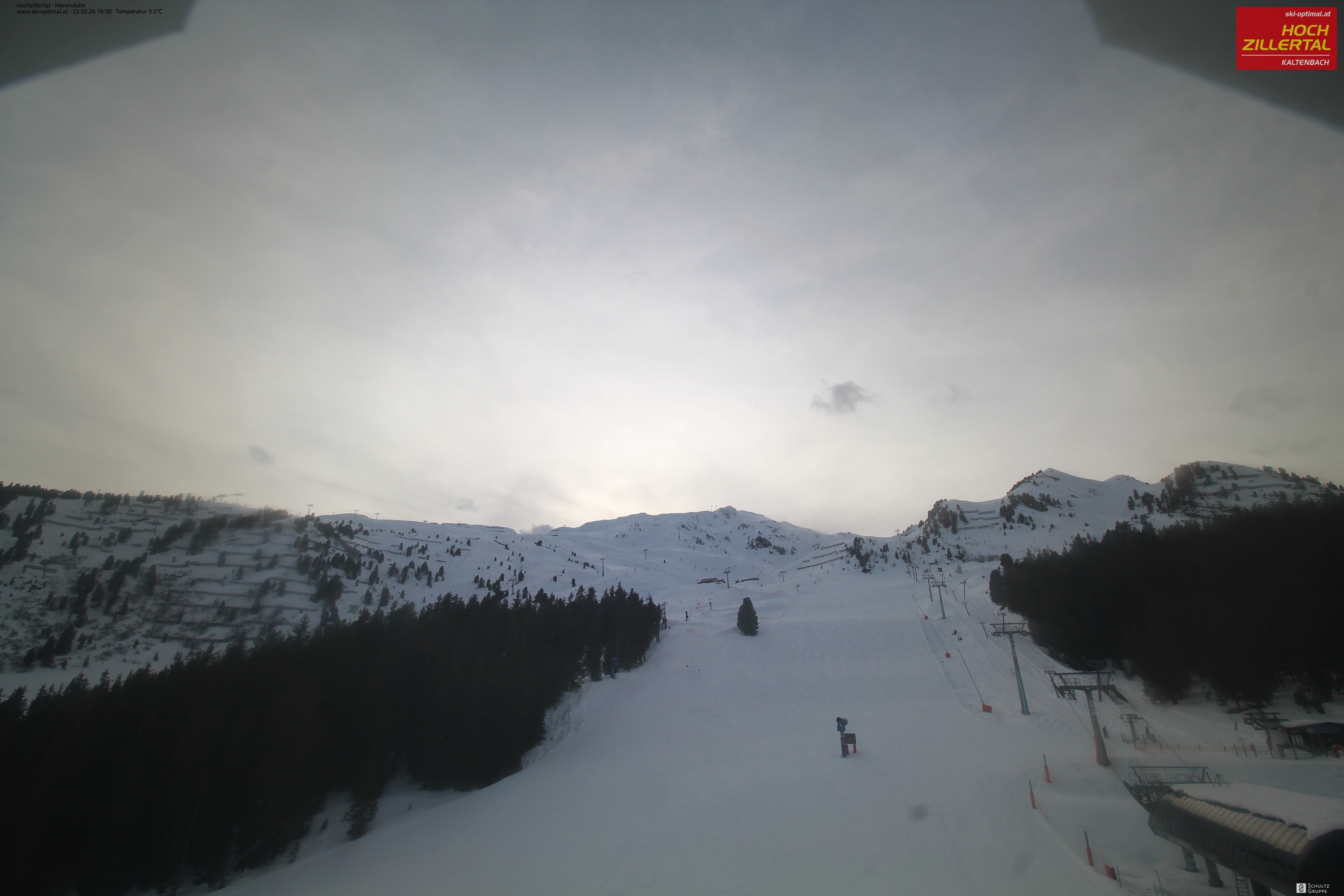Archiv Foto Webcam Hochzillertal: Ausblick Marendalm