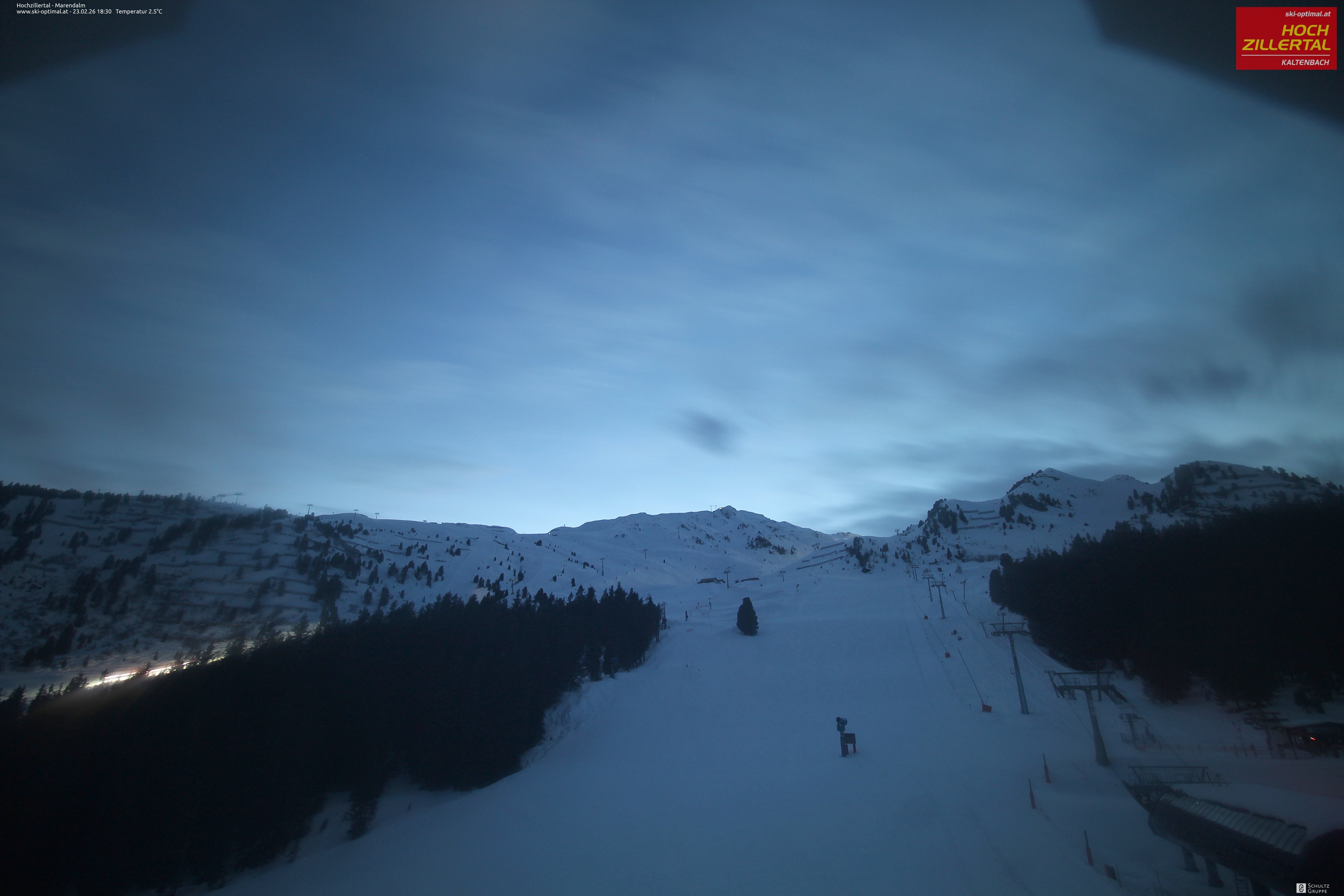 Archiv Foto Webcam Hochzillertal: Ausblick Marendalm