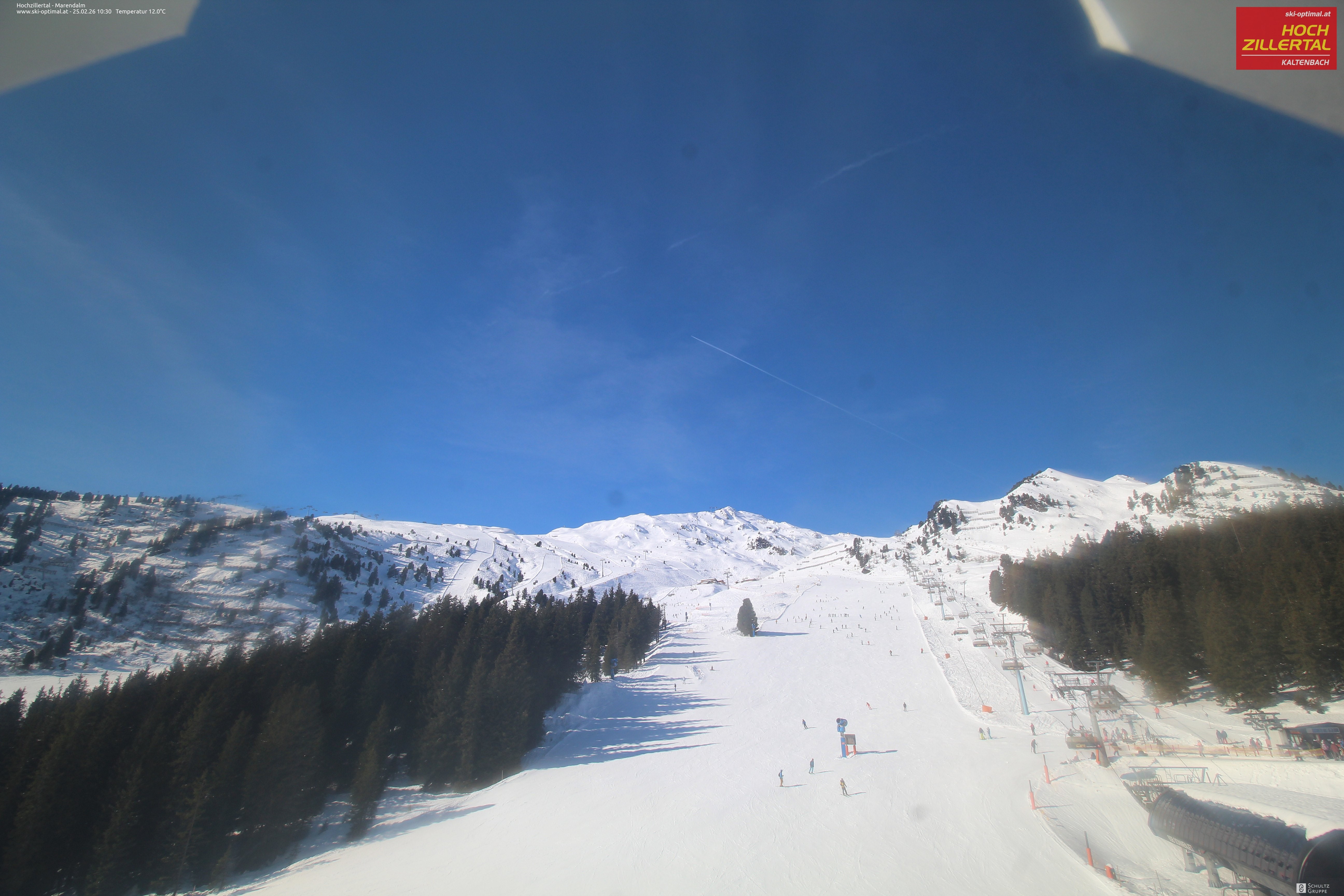 Archiv Foto Webcam Hochzillertal: Ausblick Marendalm