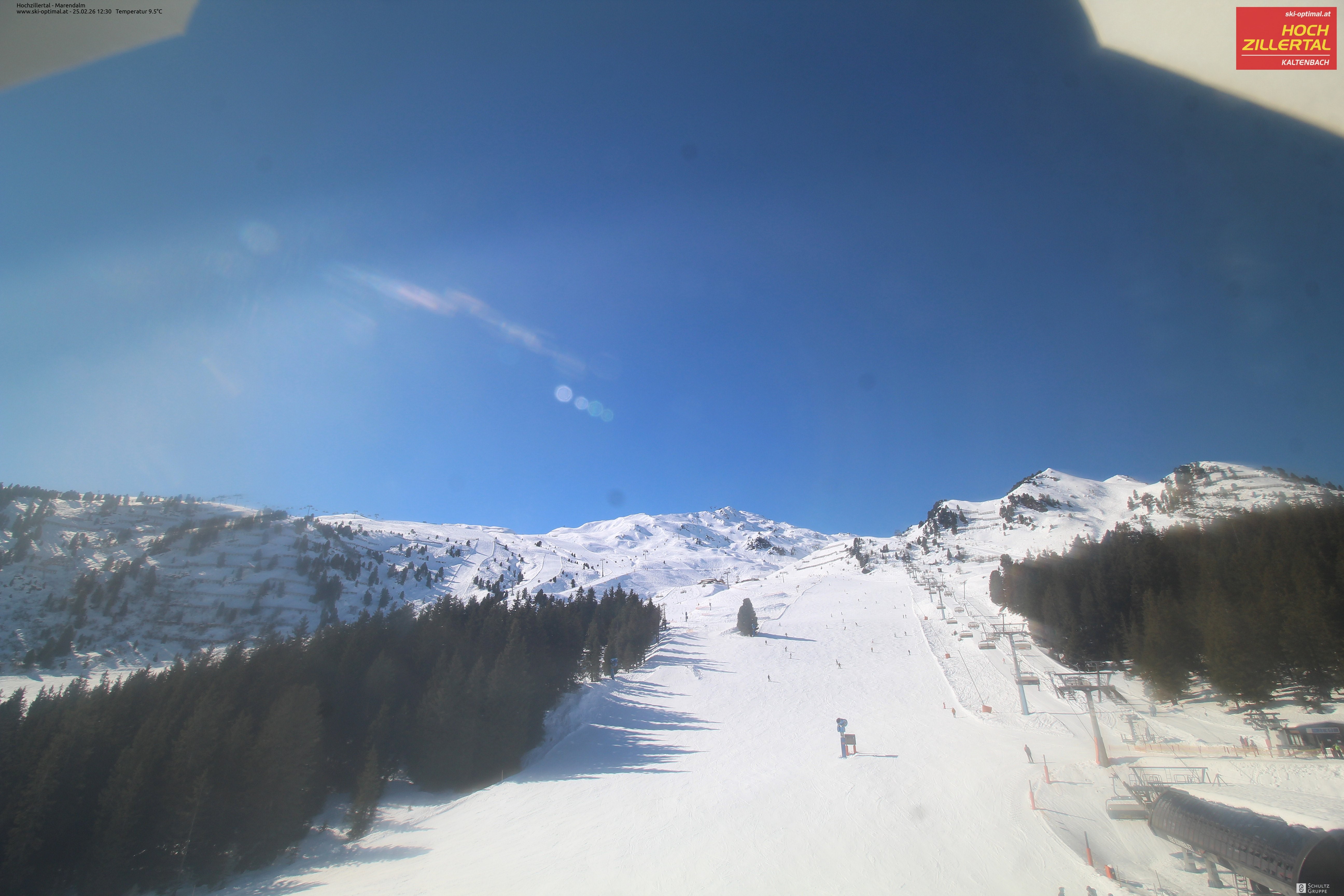 Archiv Foto Webcam Hochzillertal: Ausblick Marendalm