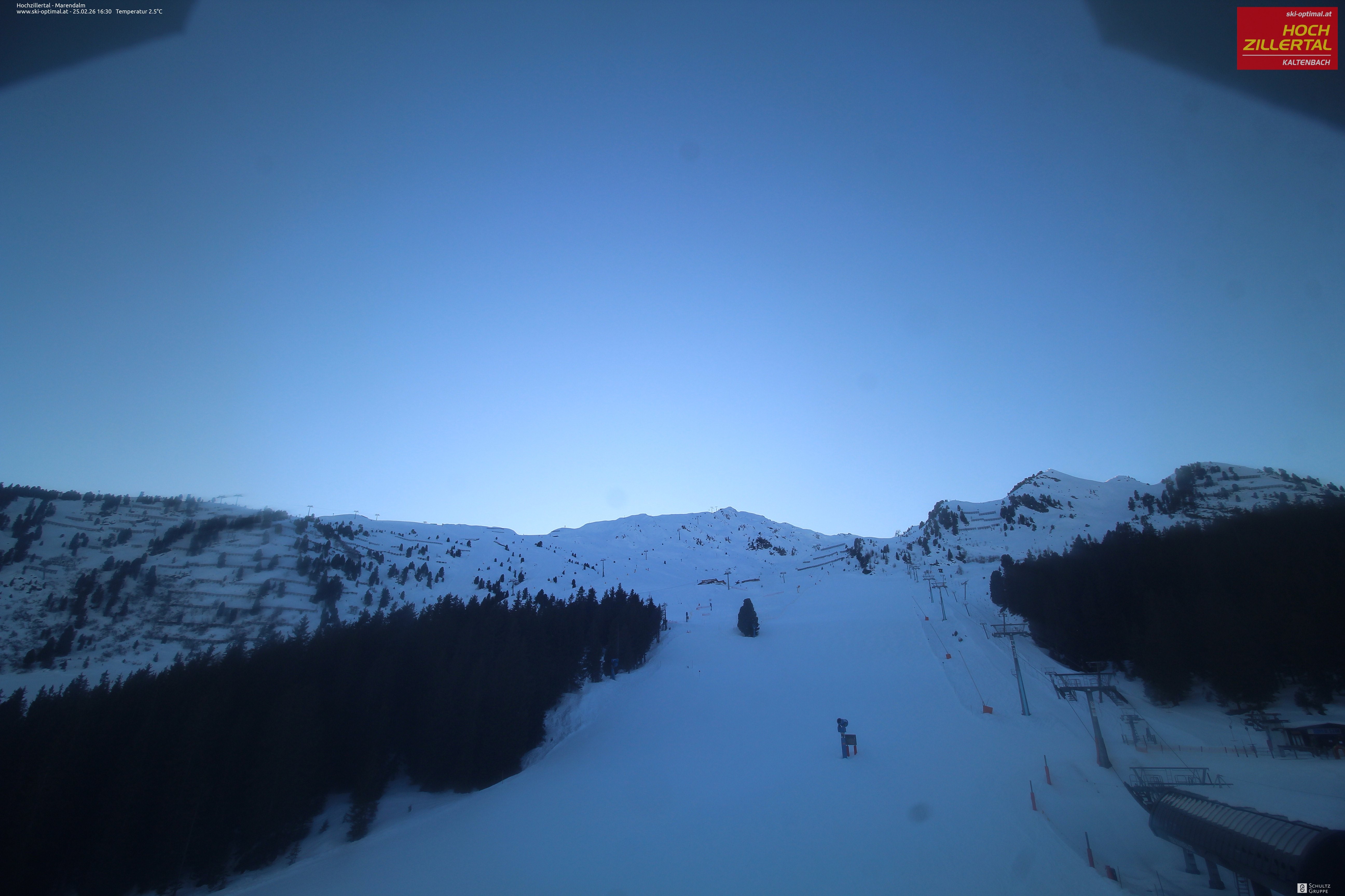 Archiv Foto Webcam Hochzillertal: Ausblick Marendalm