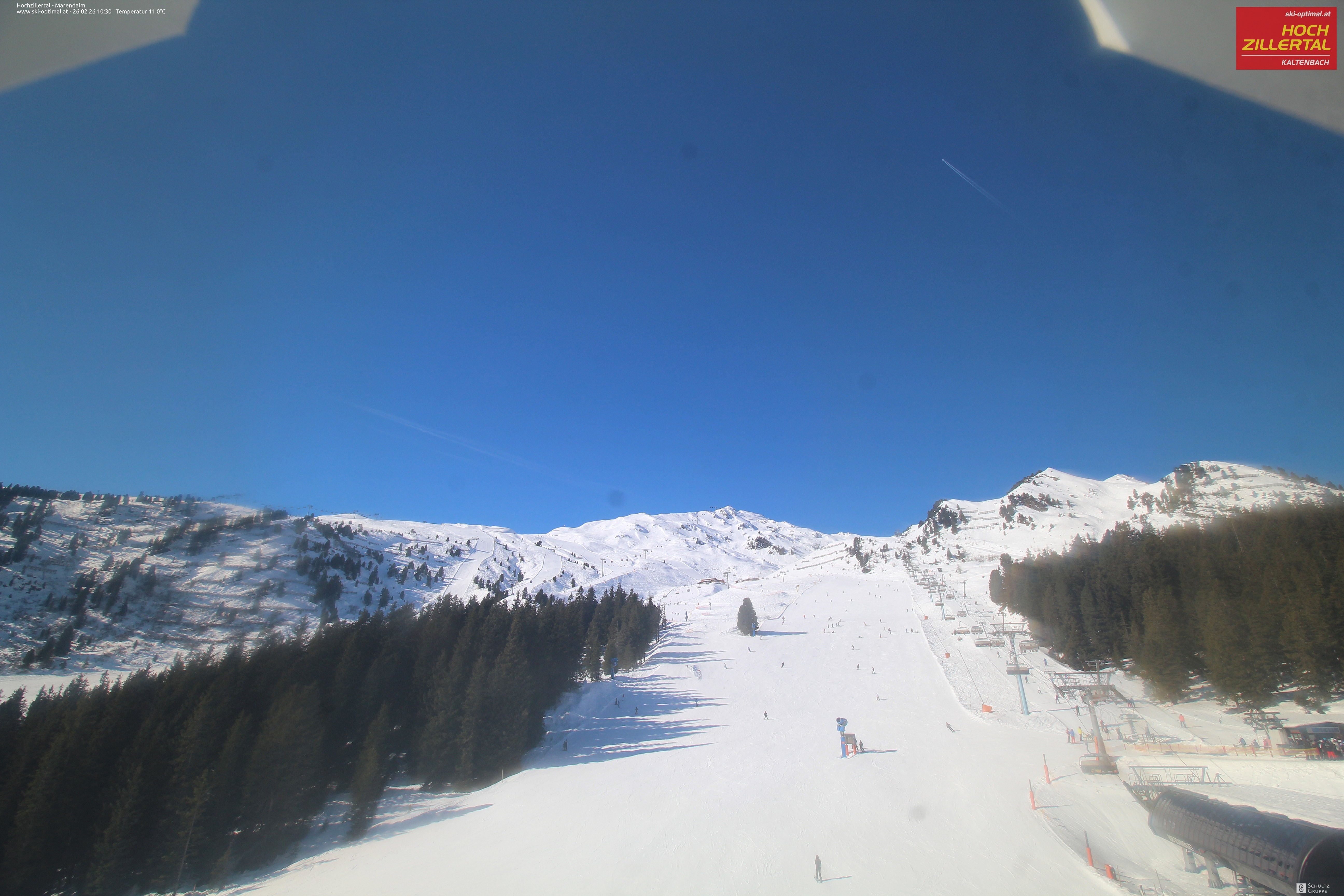 Archived image Webcam Hochzillertal - View from Marendalm
