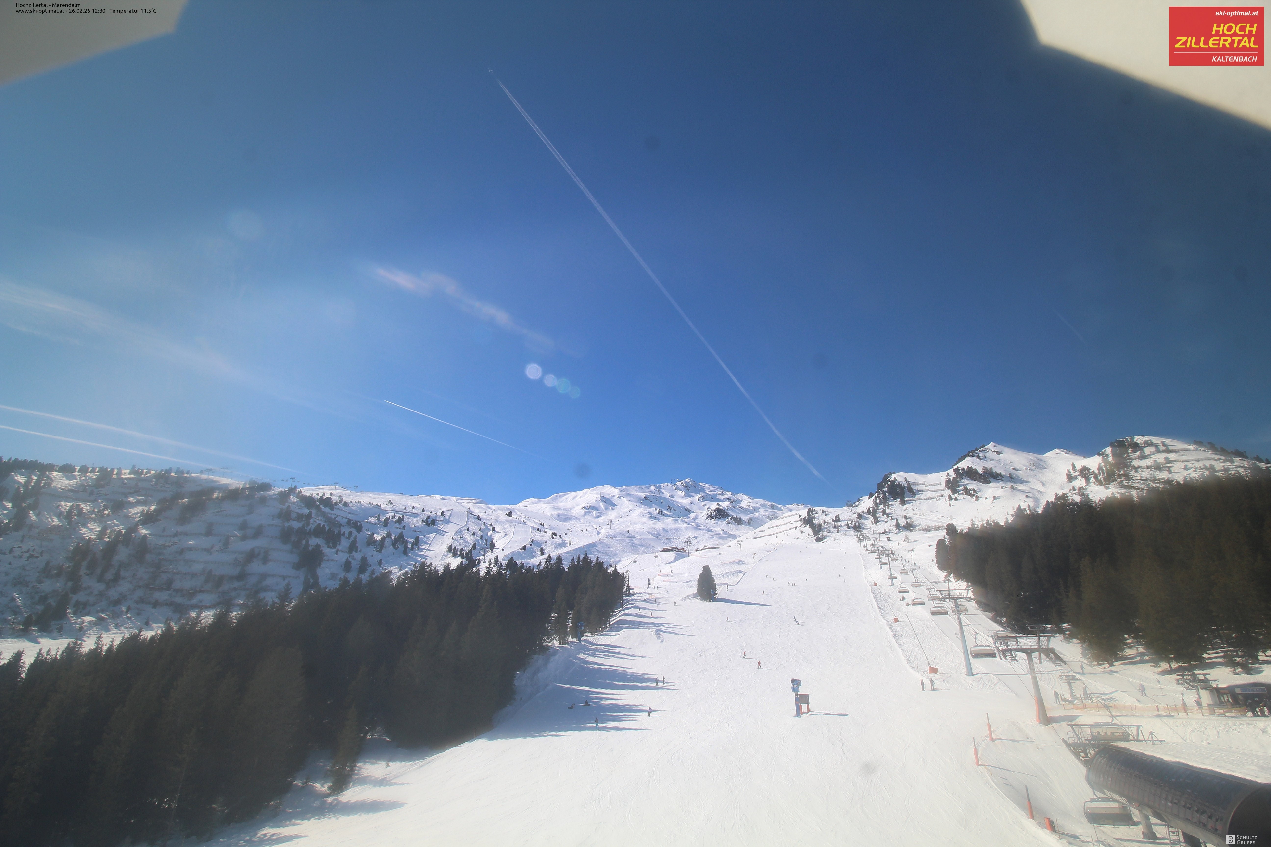 Archived image Webcam Hochzillertal - View from Marendalm