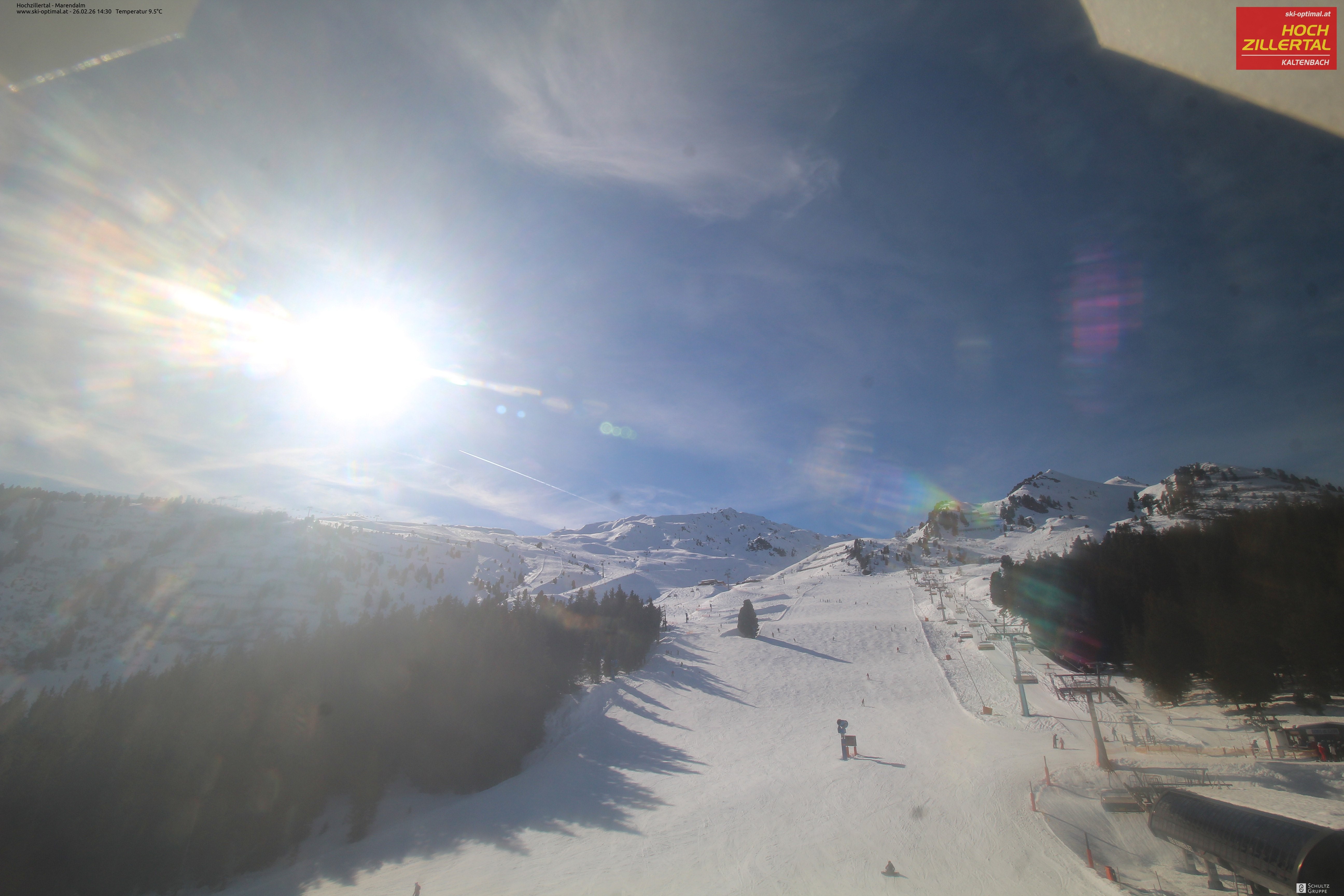 Archived image Webcam Hochzillertal - View from Marendalm