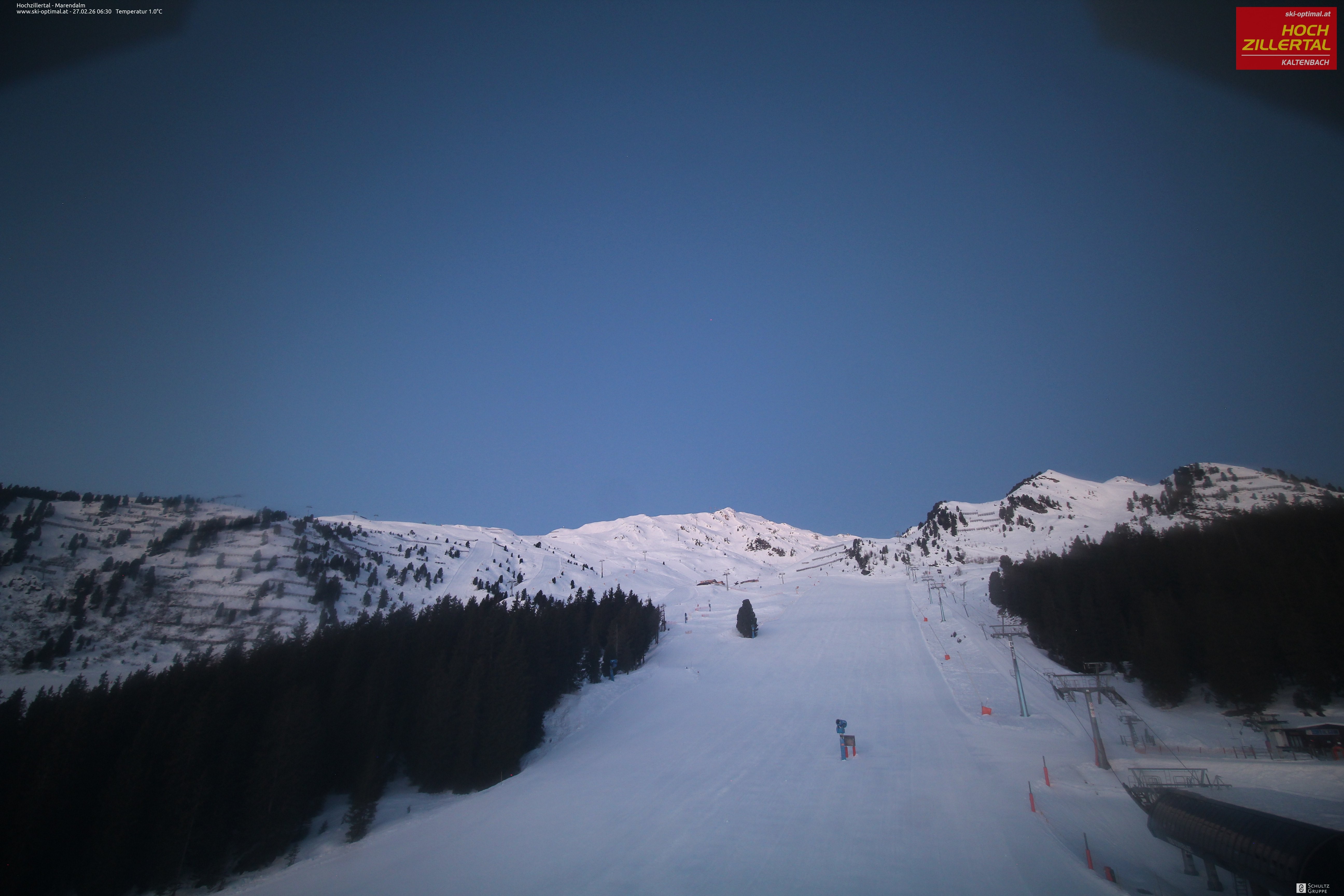 Archiv Foto Webcam Hochzillertal: Ausblick Marendalm