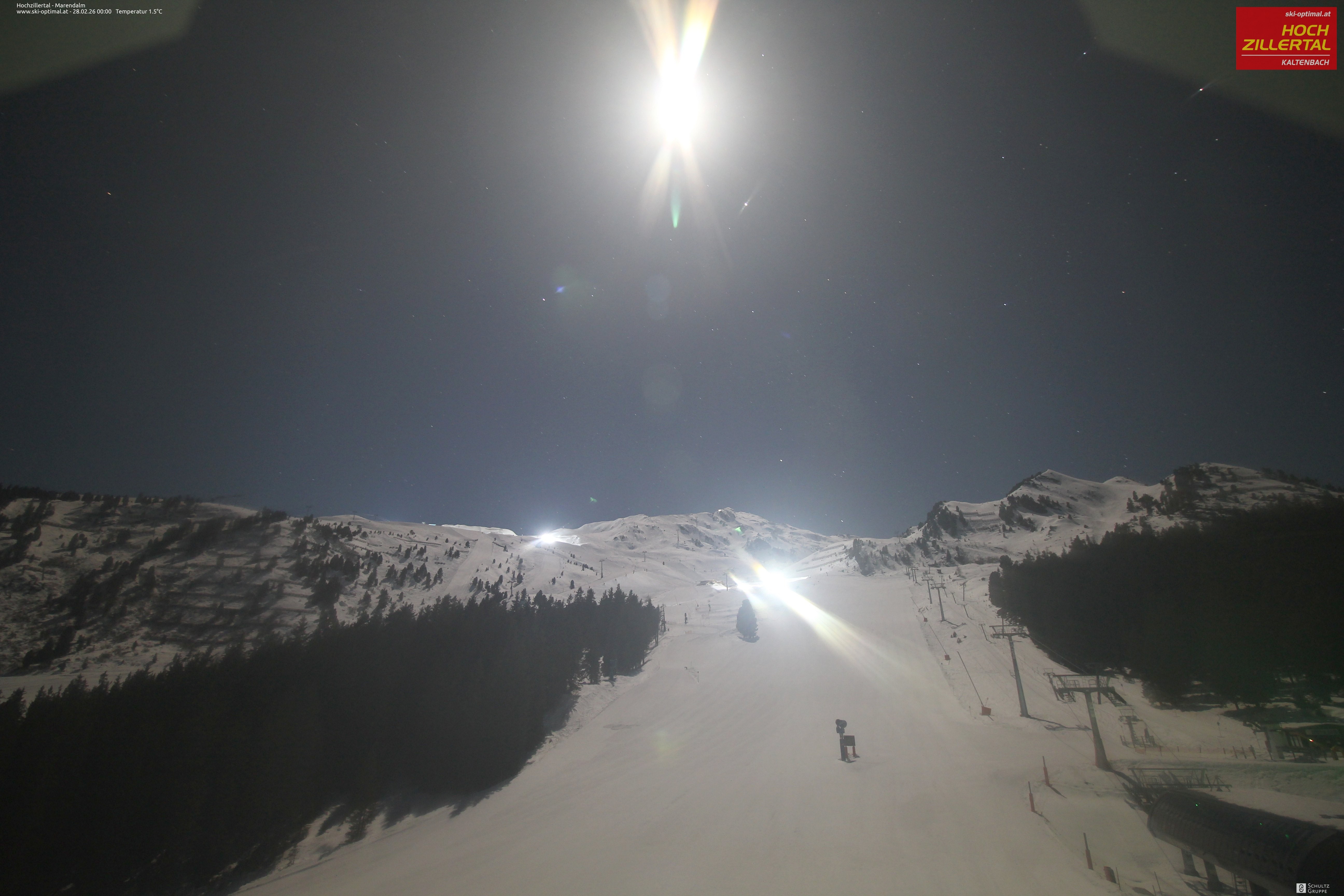 Archiv Foto Webcam Hochzillertal: Ausblick Marendalm