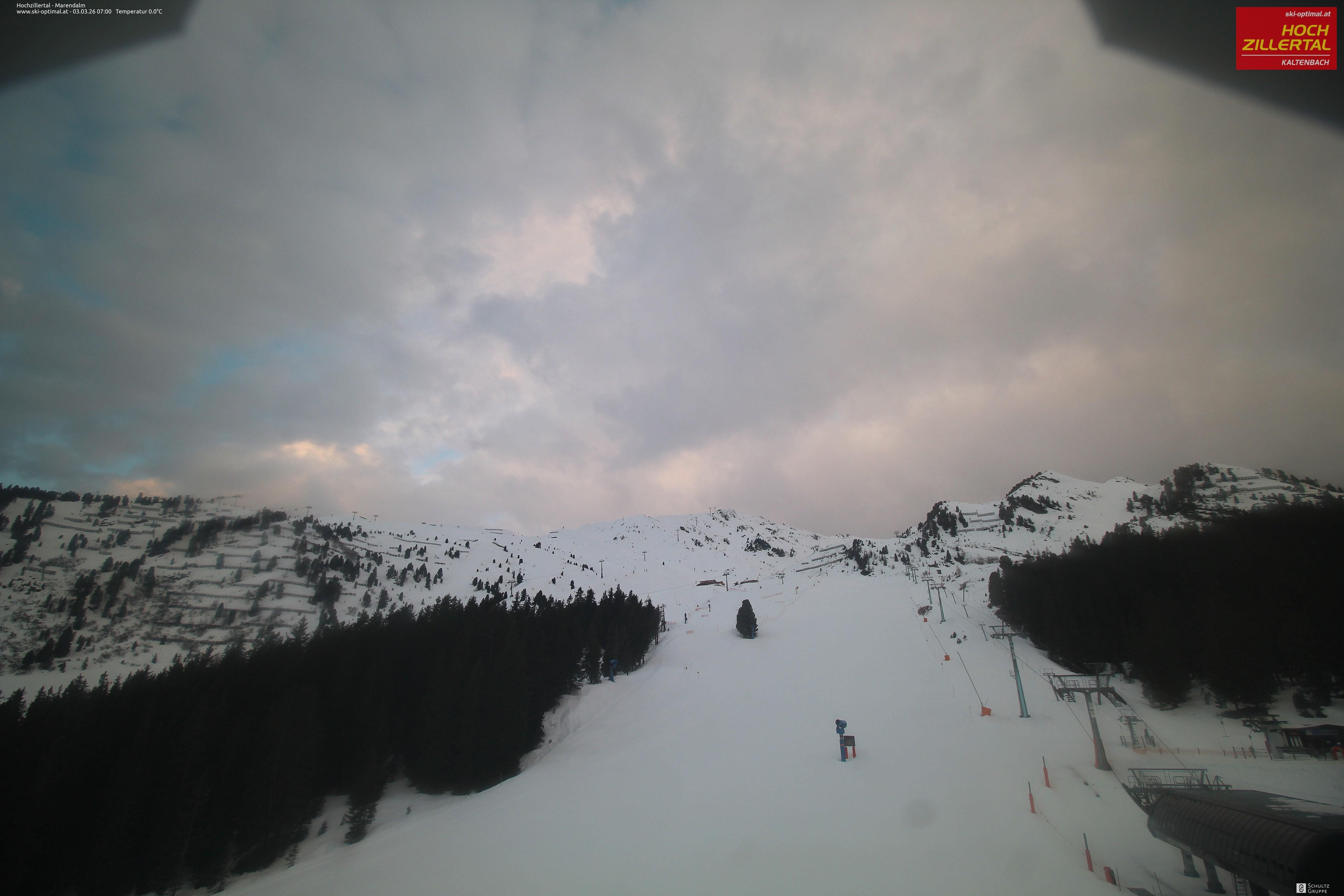 Archiv Foto Webcam Hochzillertal: Ausblick Marendalm