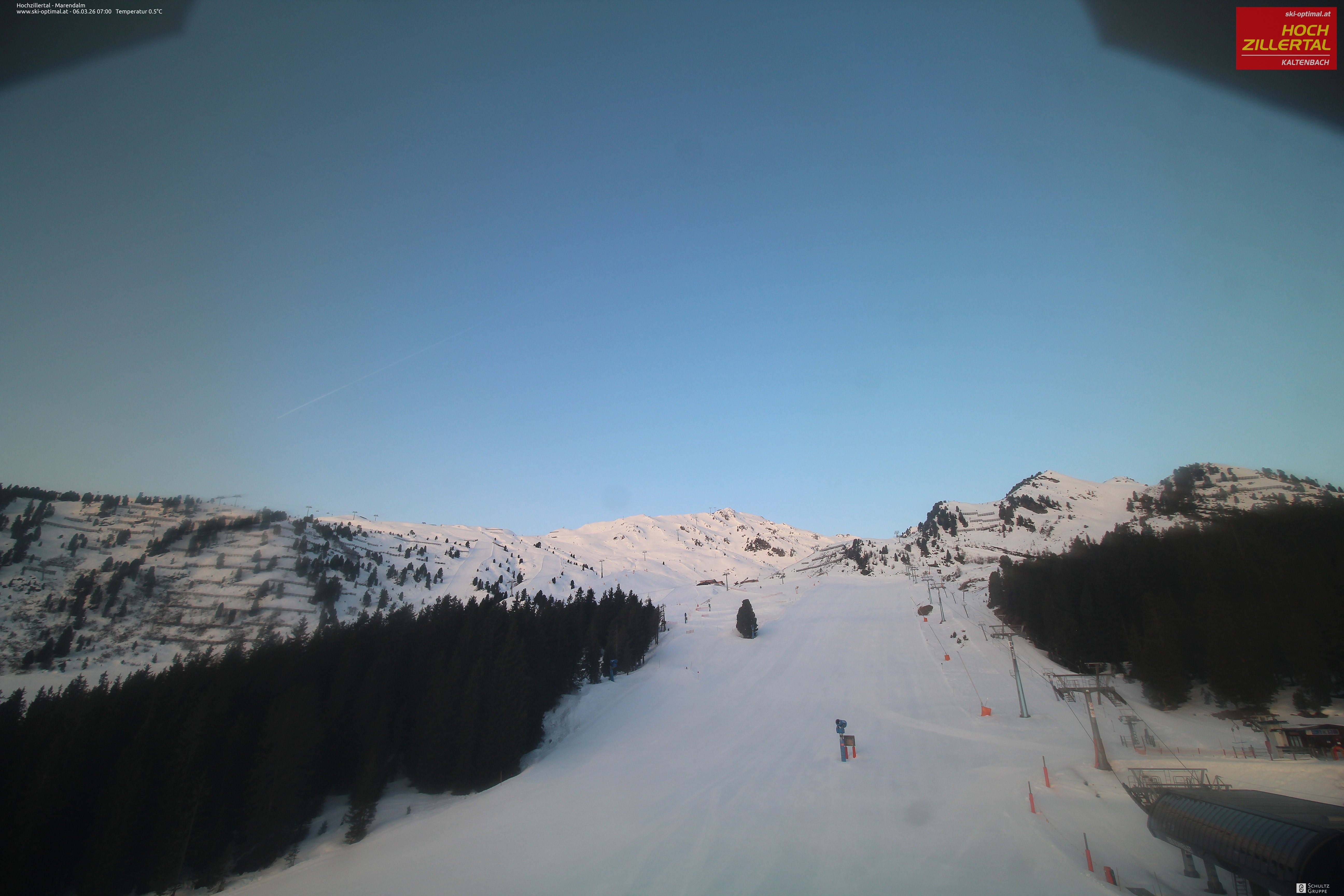 Archiv Foto Webcam Hochzillertal: Ausblick Marendalm