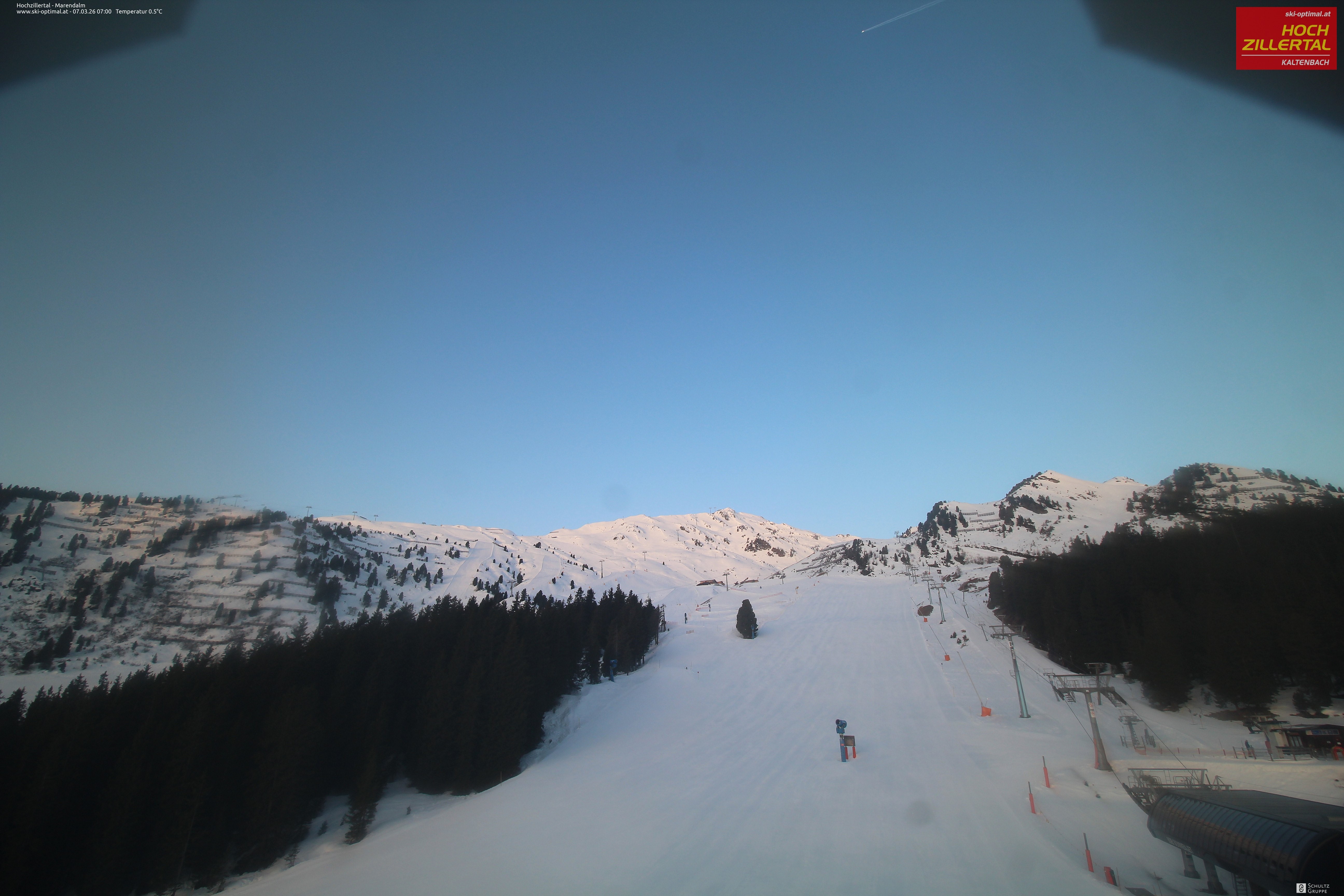 Archiv Foto Webcam Hochzillertal: Ausblick Marendalm