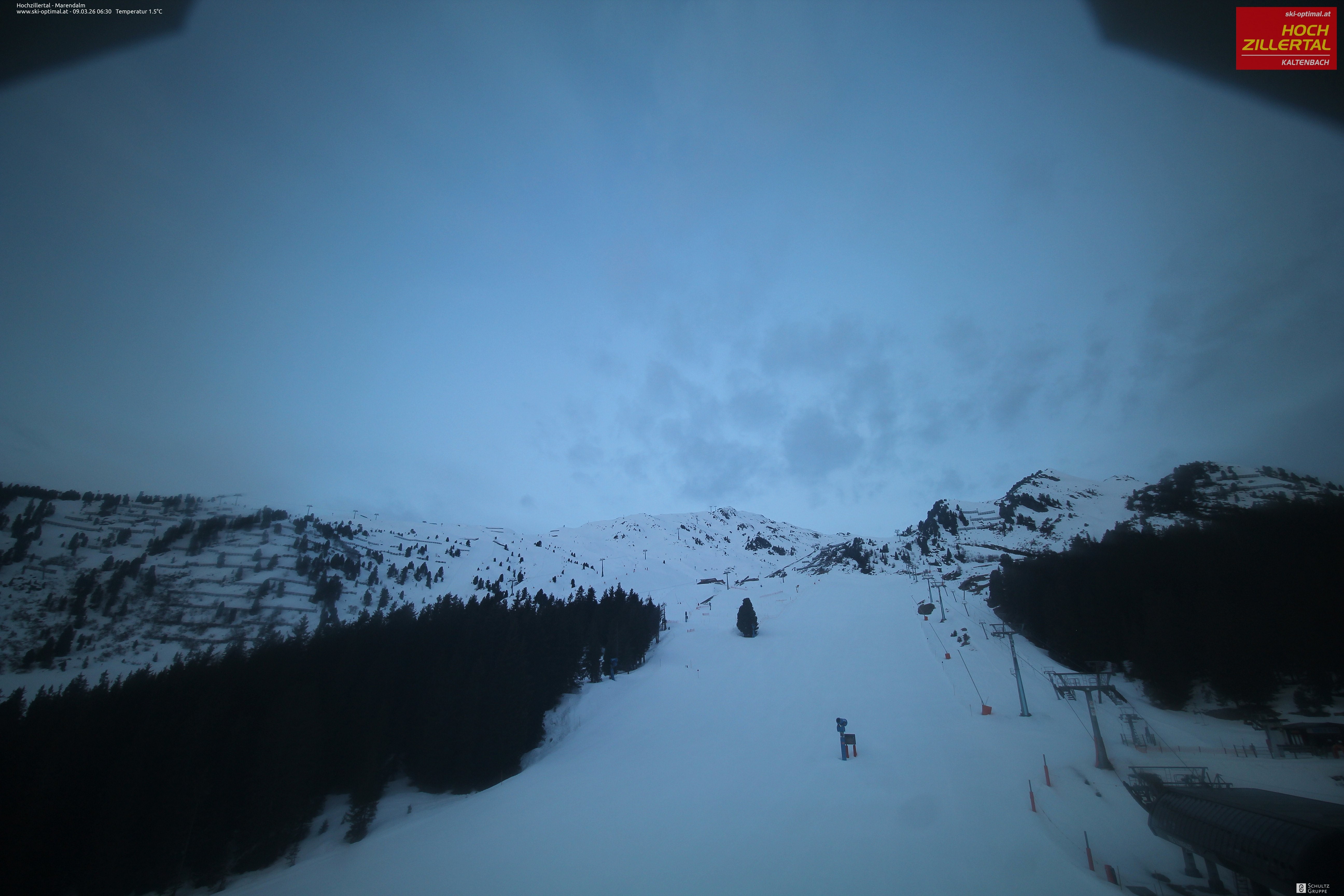 Archiv Foto Webcam Hochzillertal: Ausblick Marendalm