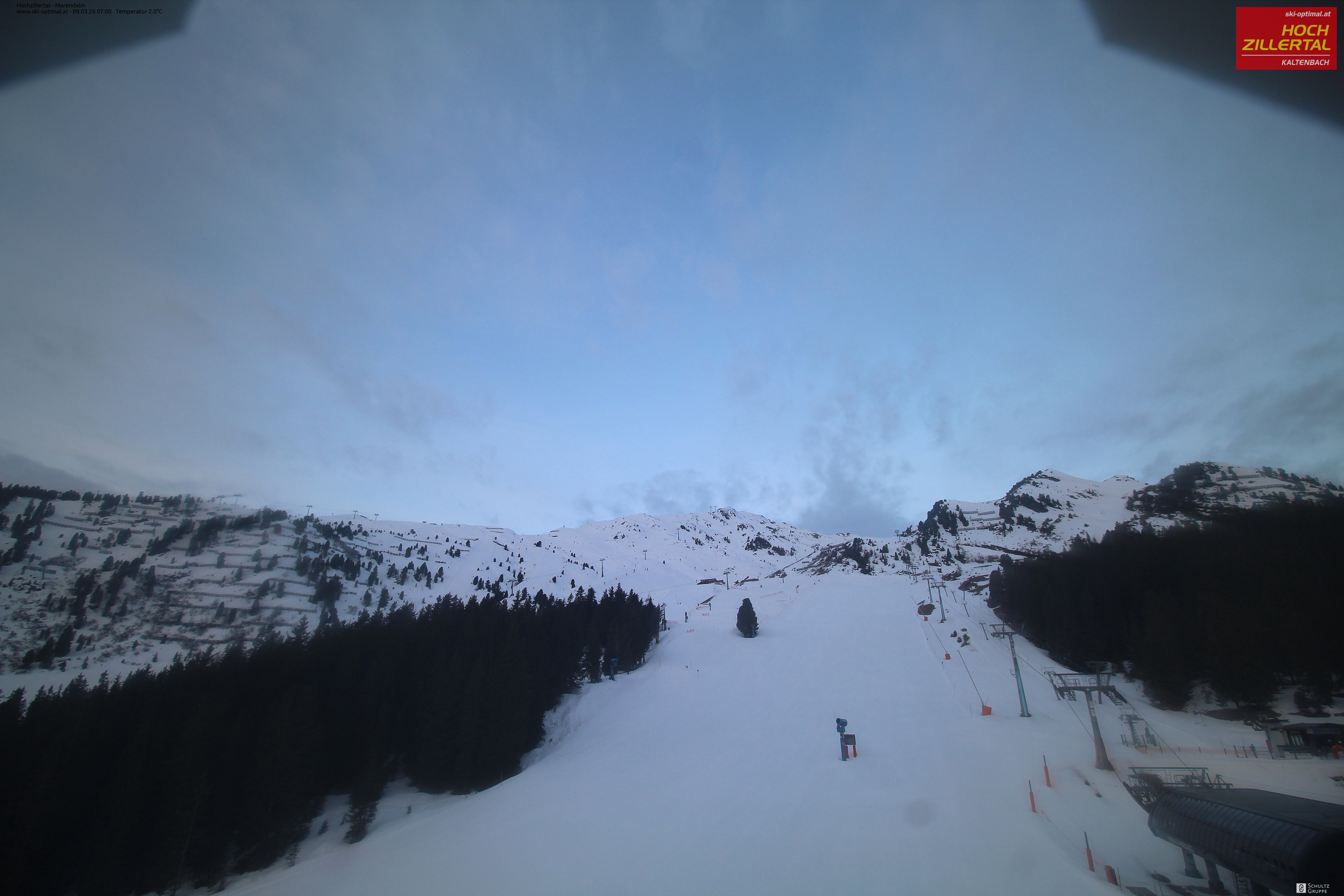 Archiv Foto Webcam Hochzillertal: Ausblick Marendalm