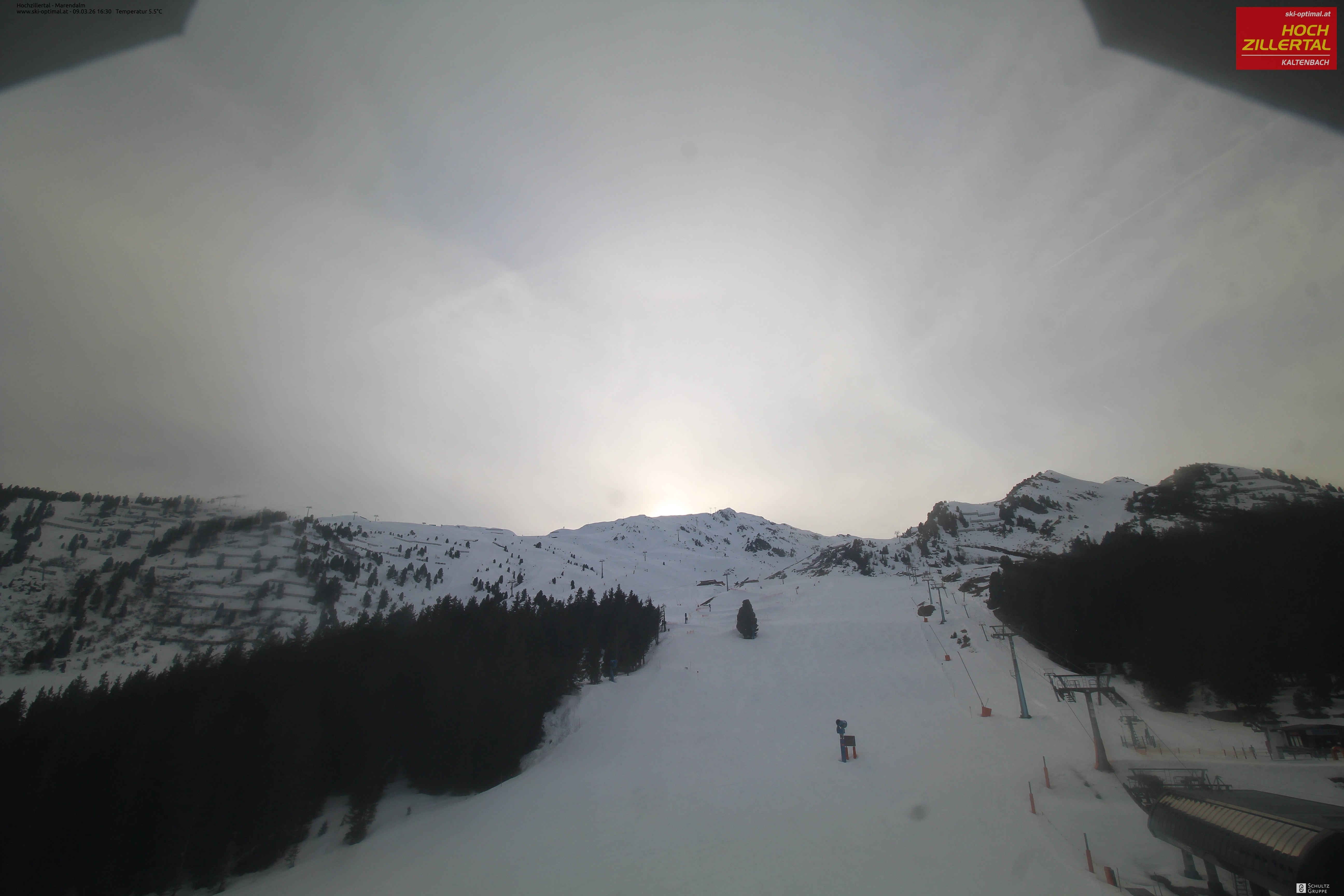 Archiv Foto Webcam Hochzillertal: Ausblick Marendalm