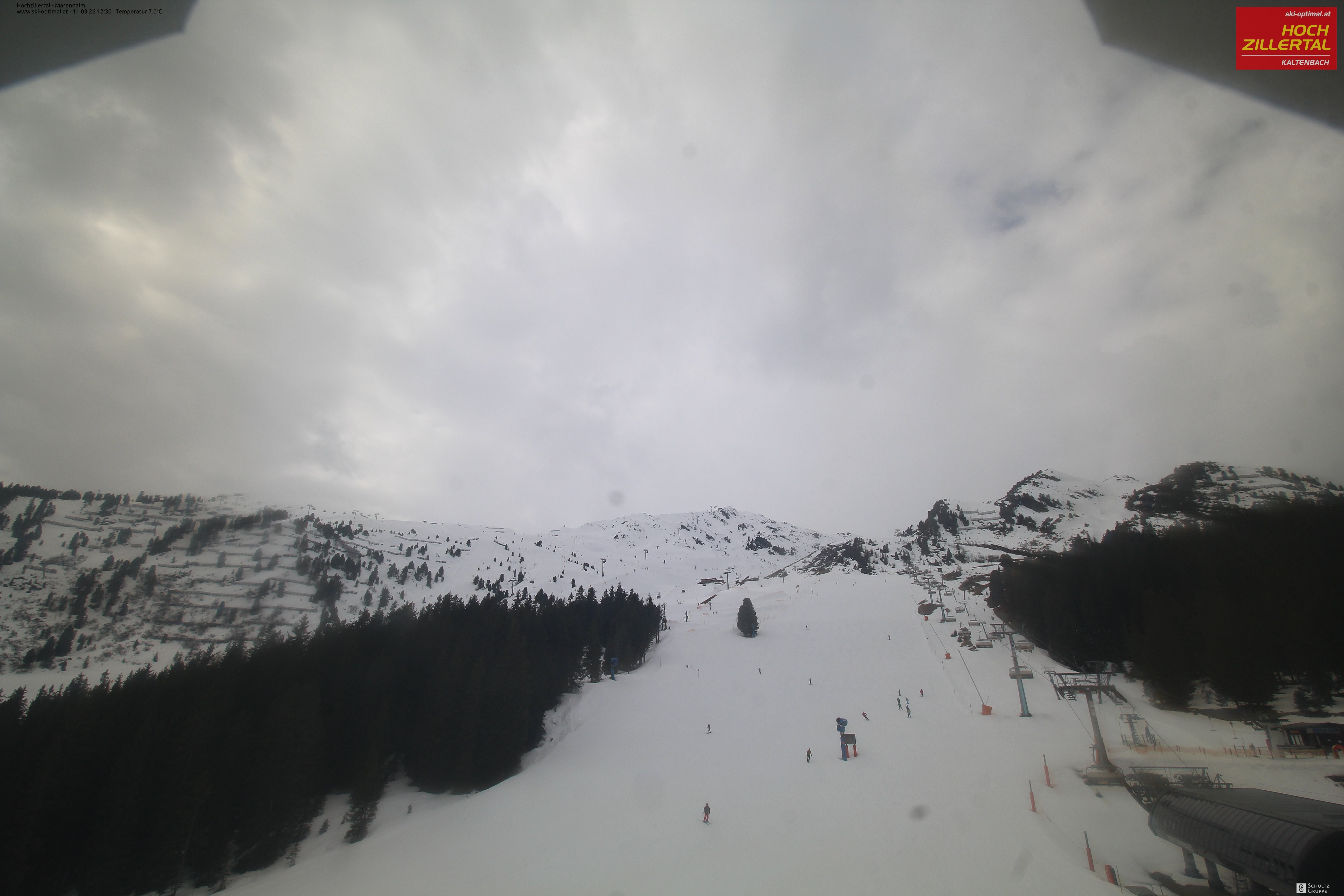 Archiv Foto Webcam Hochzillertal: Ausblick Marendalm