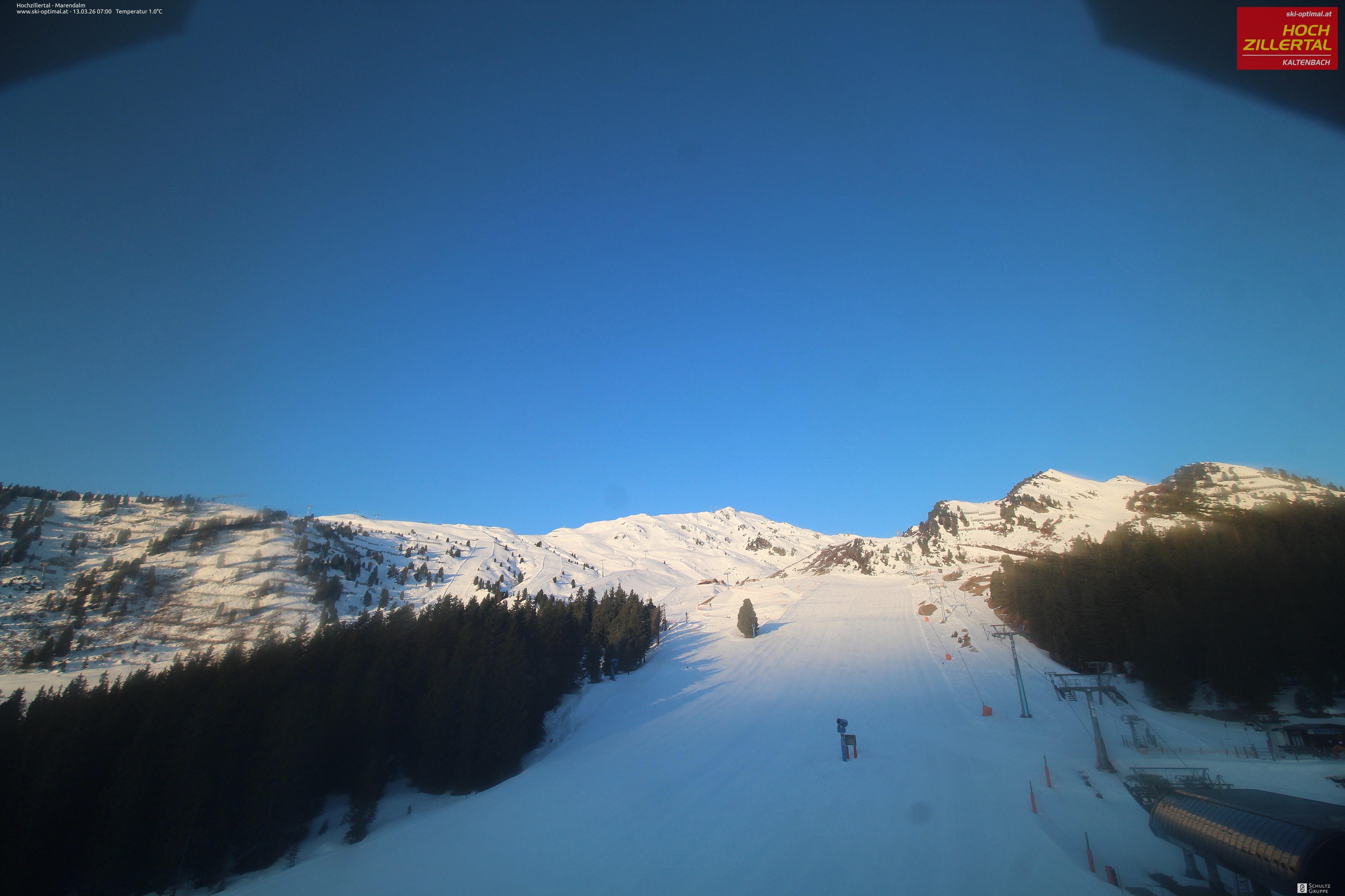 Archiv Foto Webcam Hochzillertal: Ausblick Marendalm