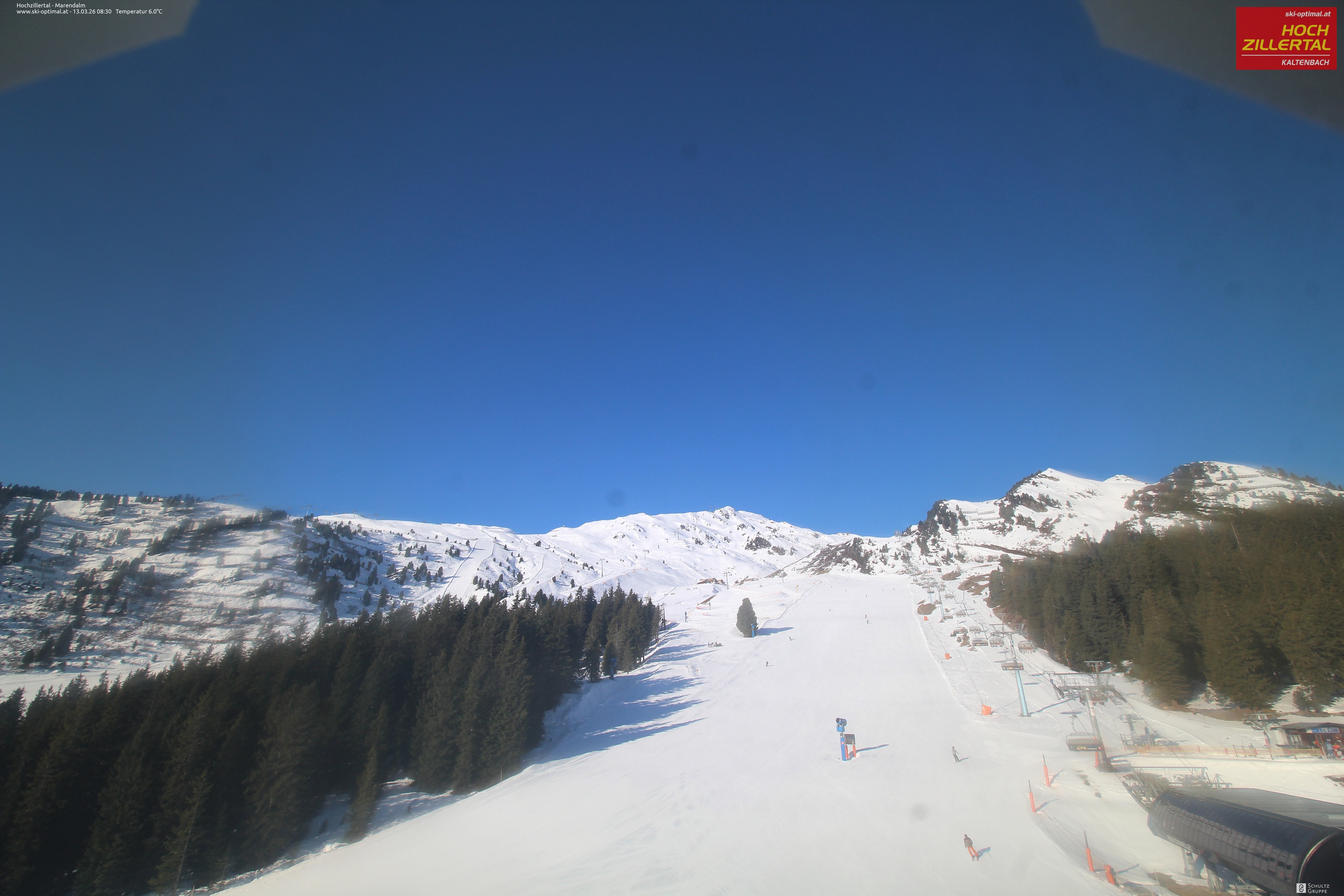 Archiv Foto Webcam Hochzillertal: Ausblick Marendalm