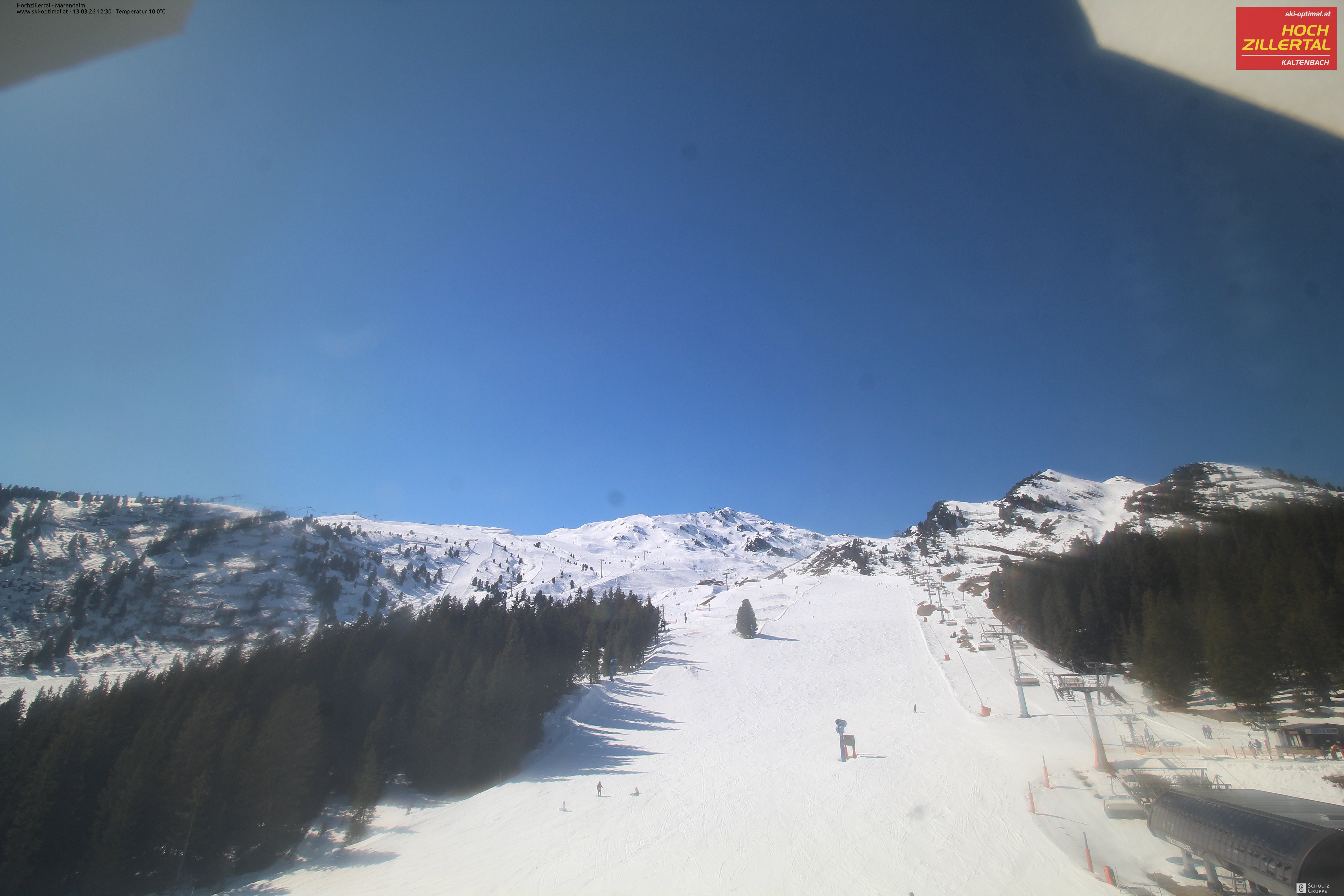 Archiv Foto Webcam Hochzillertal: Ausblick Marendalm