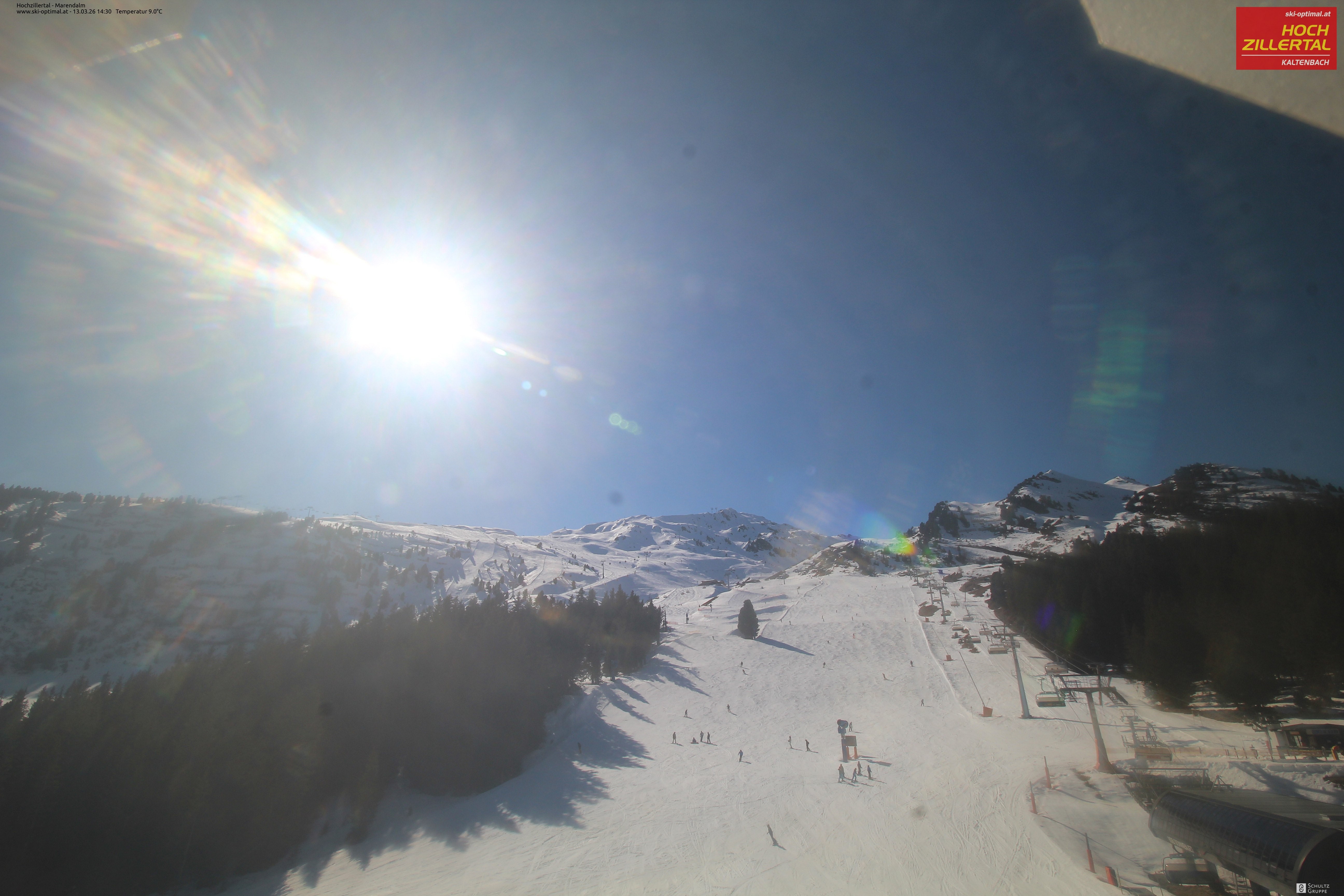 Archiv Foto Webcam Hochzillertal: Ausblick Marendalm