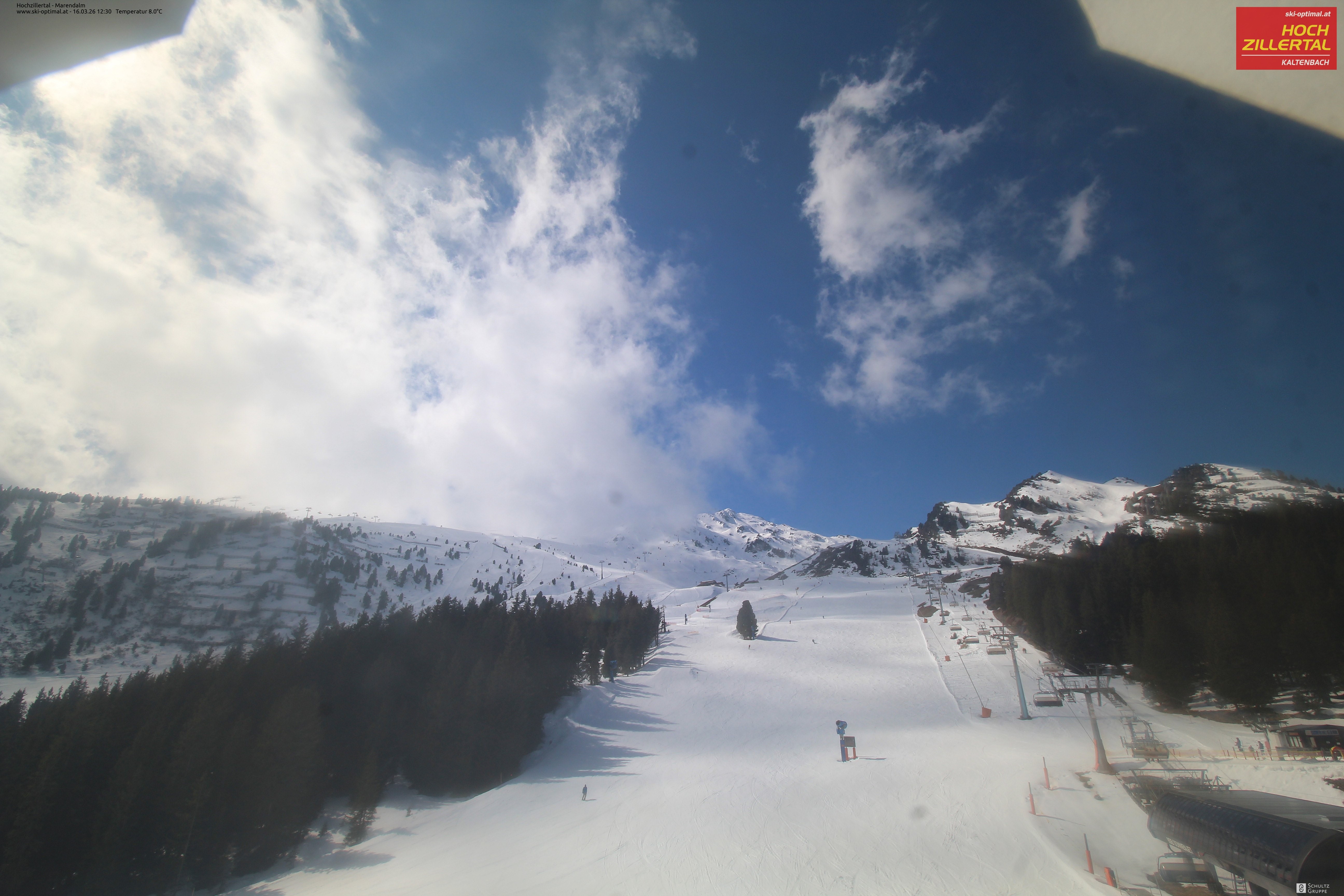 Archived image Webcam Hochzillertal - View from Marendalm