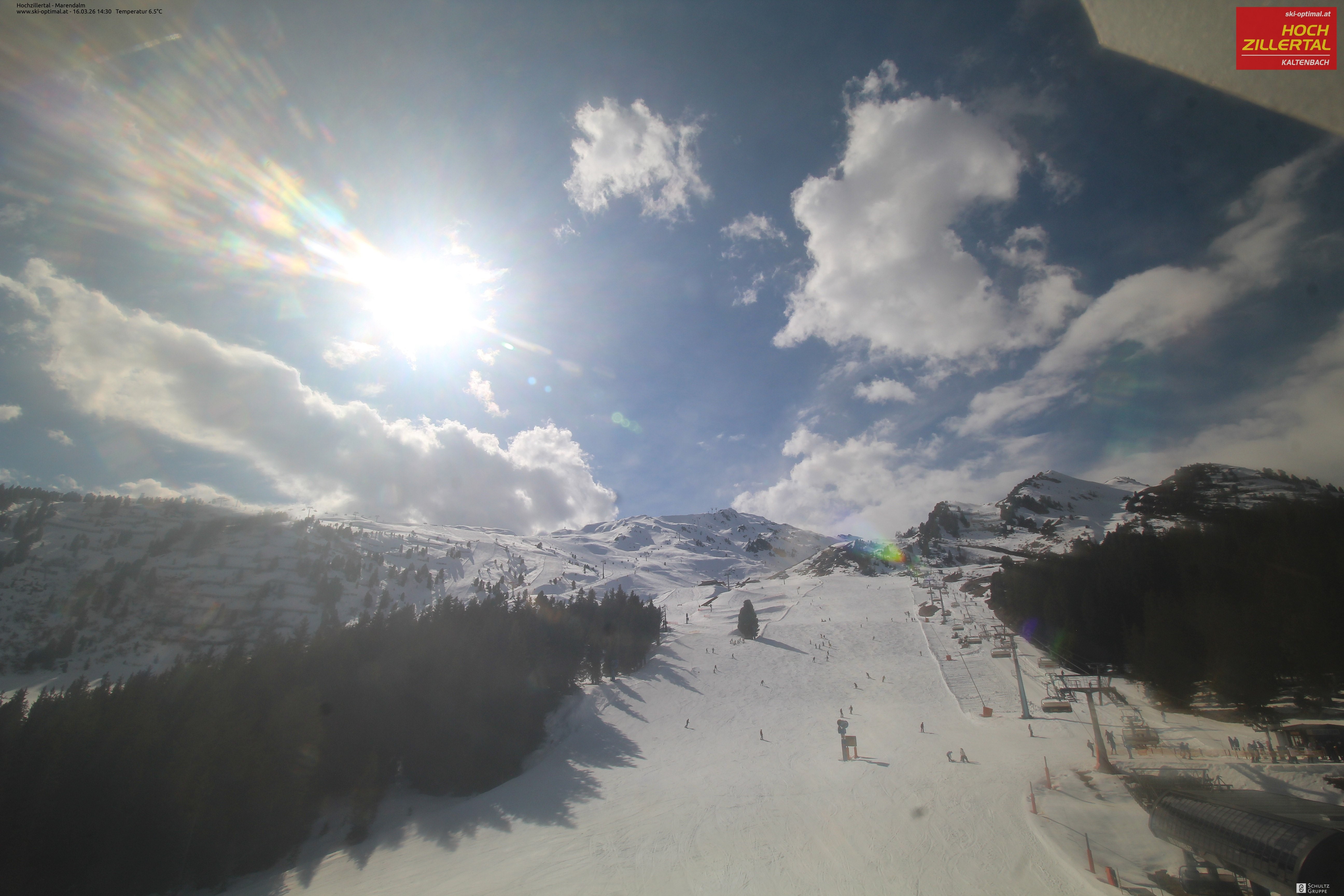 Archived image Webcam Hochzillertal - View from Marendalm