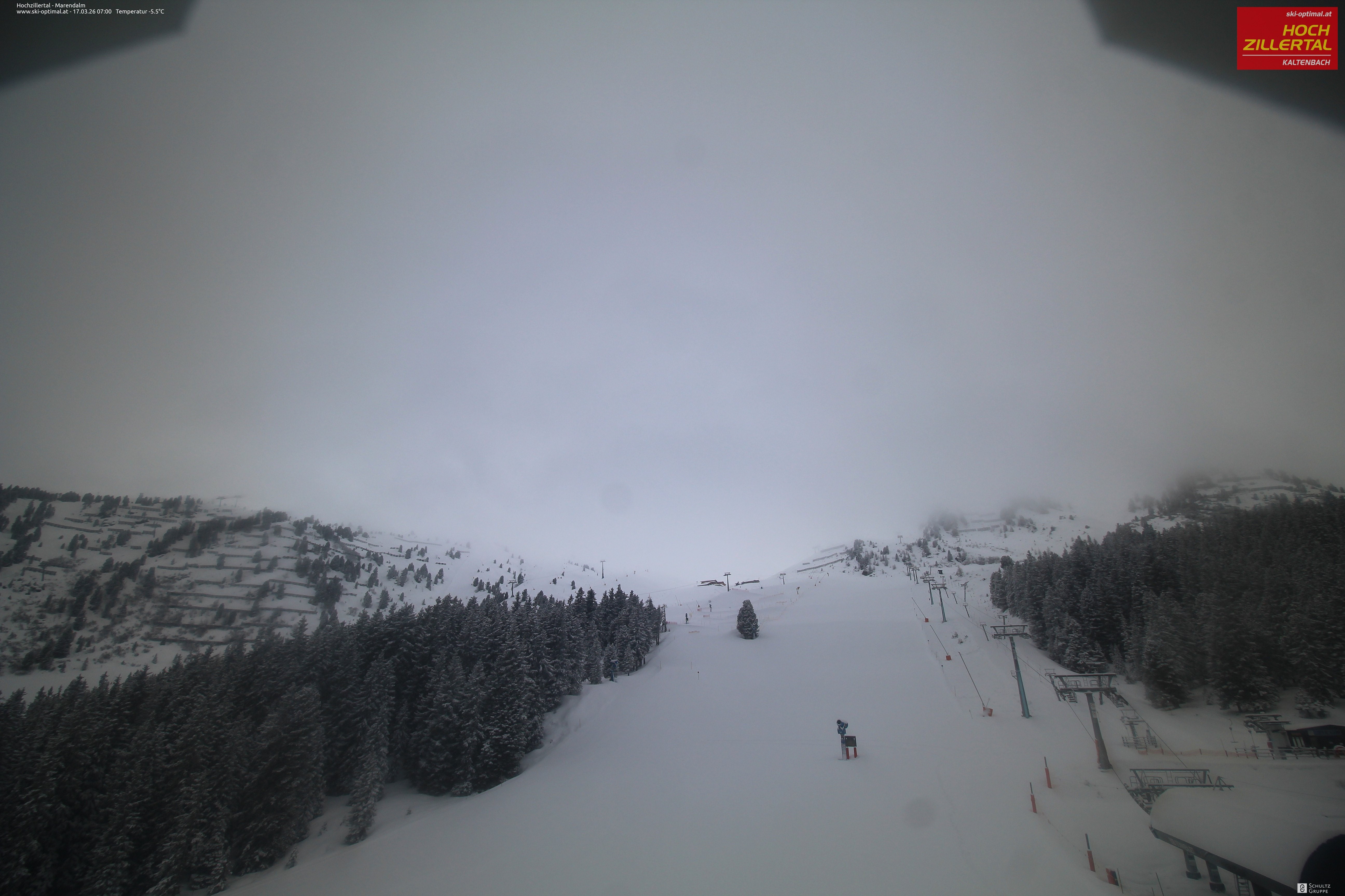 Archiv Foto Webcam Hochzillertal: Ausblick Marendalm