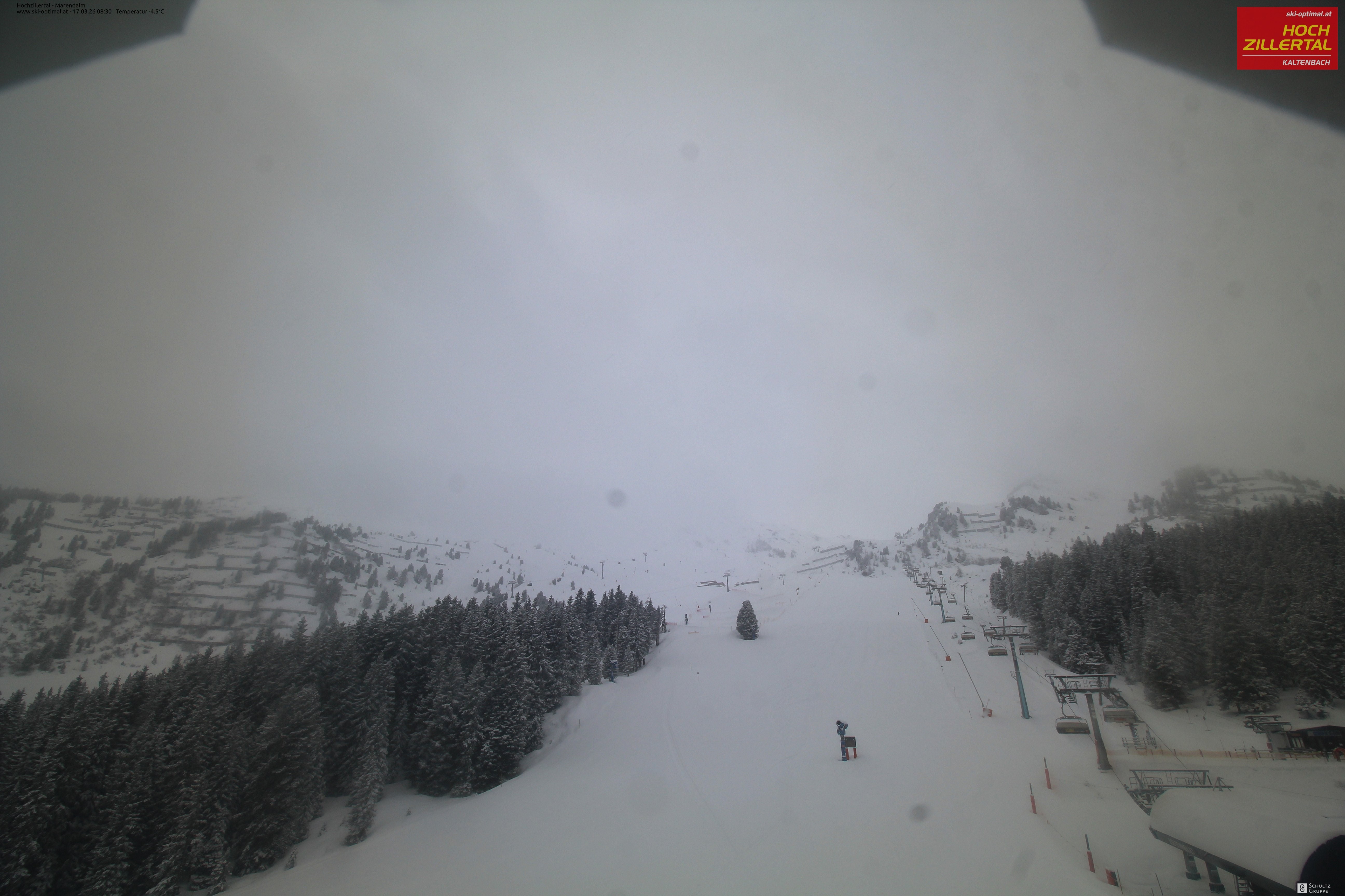 Archiv Foto Webcam Hochzillertal: Ausblick Marendalm