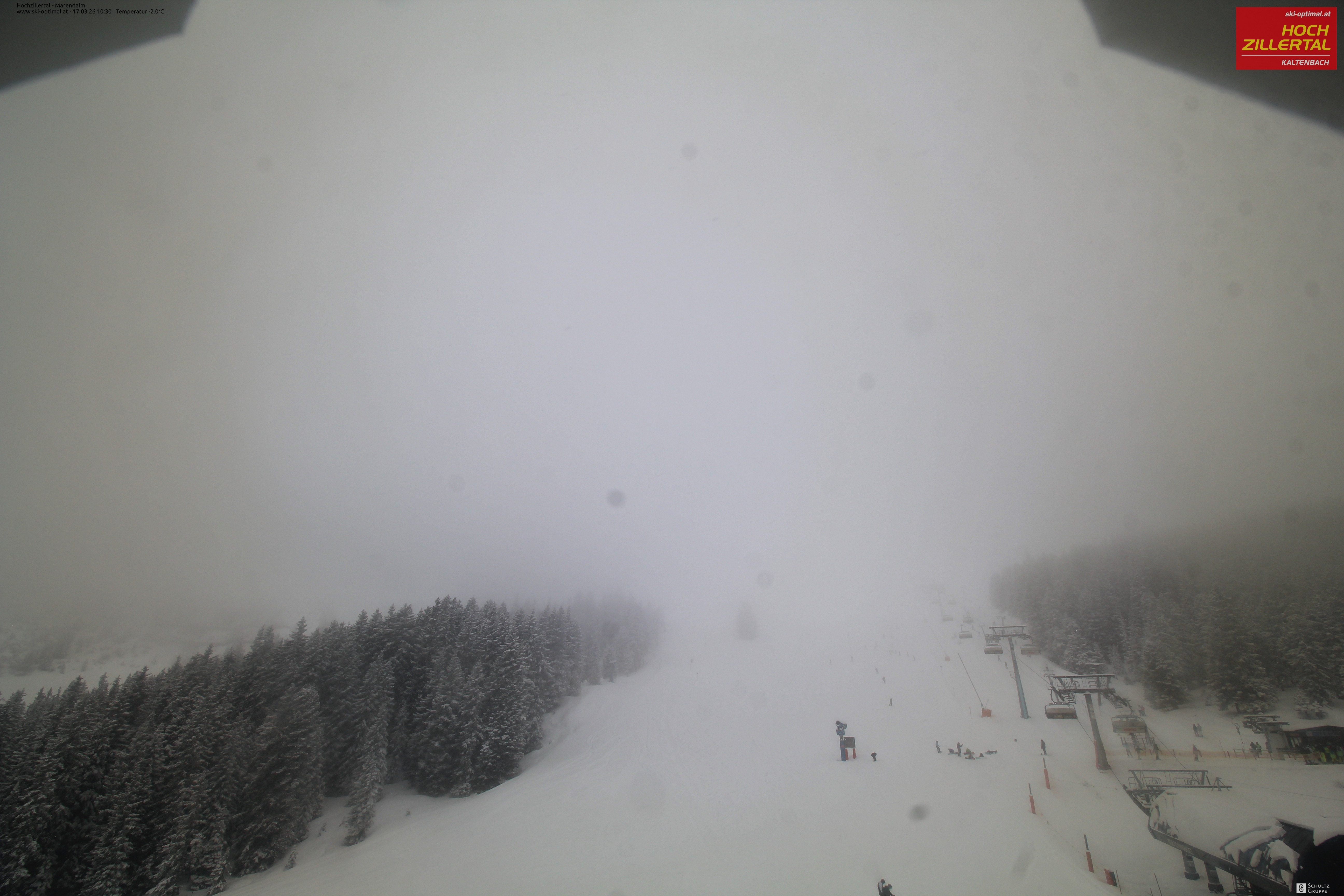 Archiv Foto Webcam Hochzillertal: Ausblick Marendalm