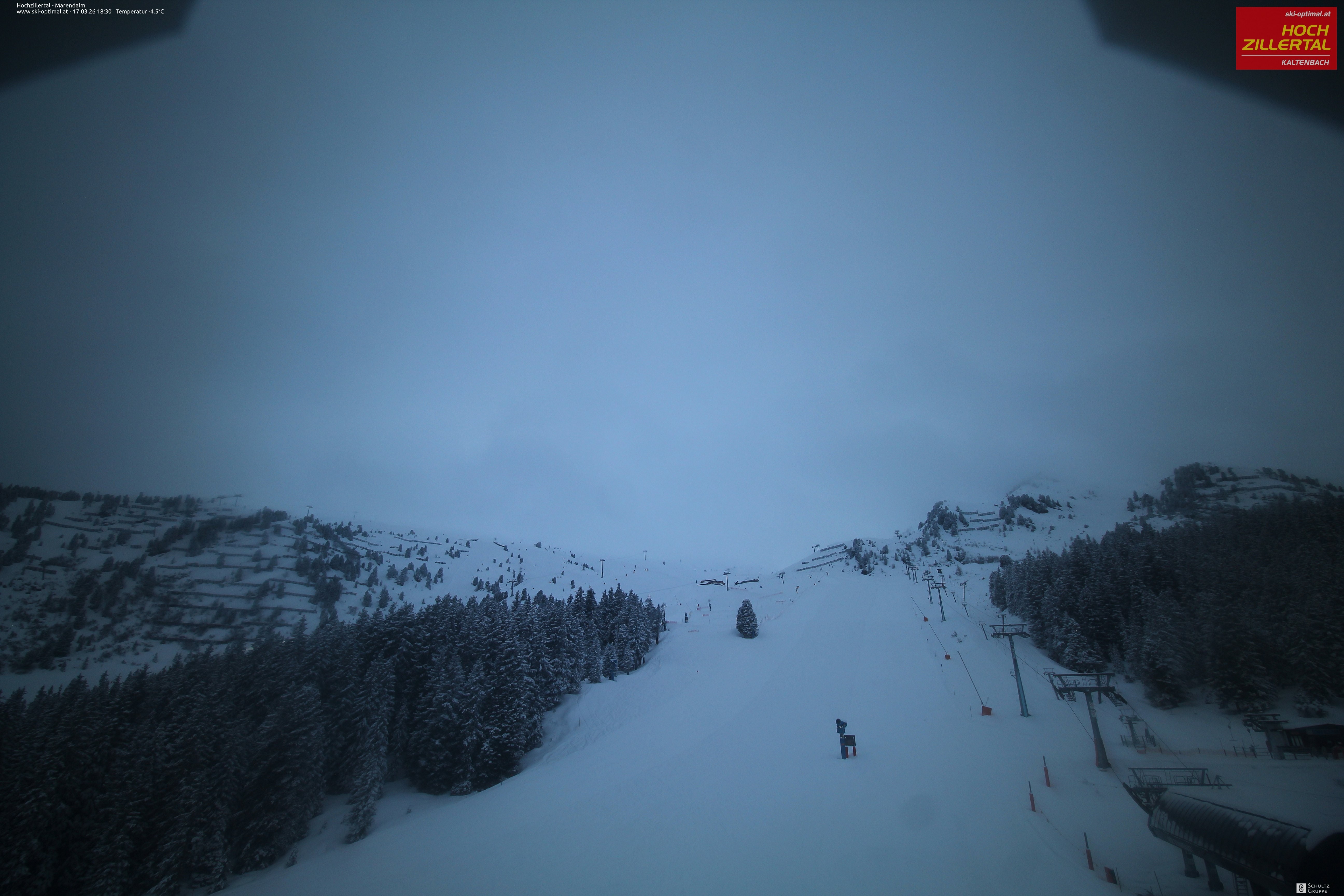 Archiv Foto Webcam Hochzillertal: Ausblick Marendalm
