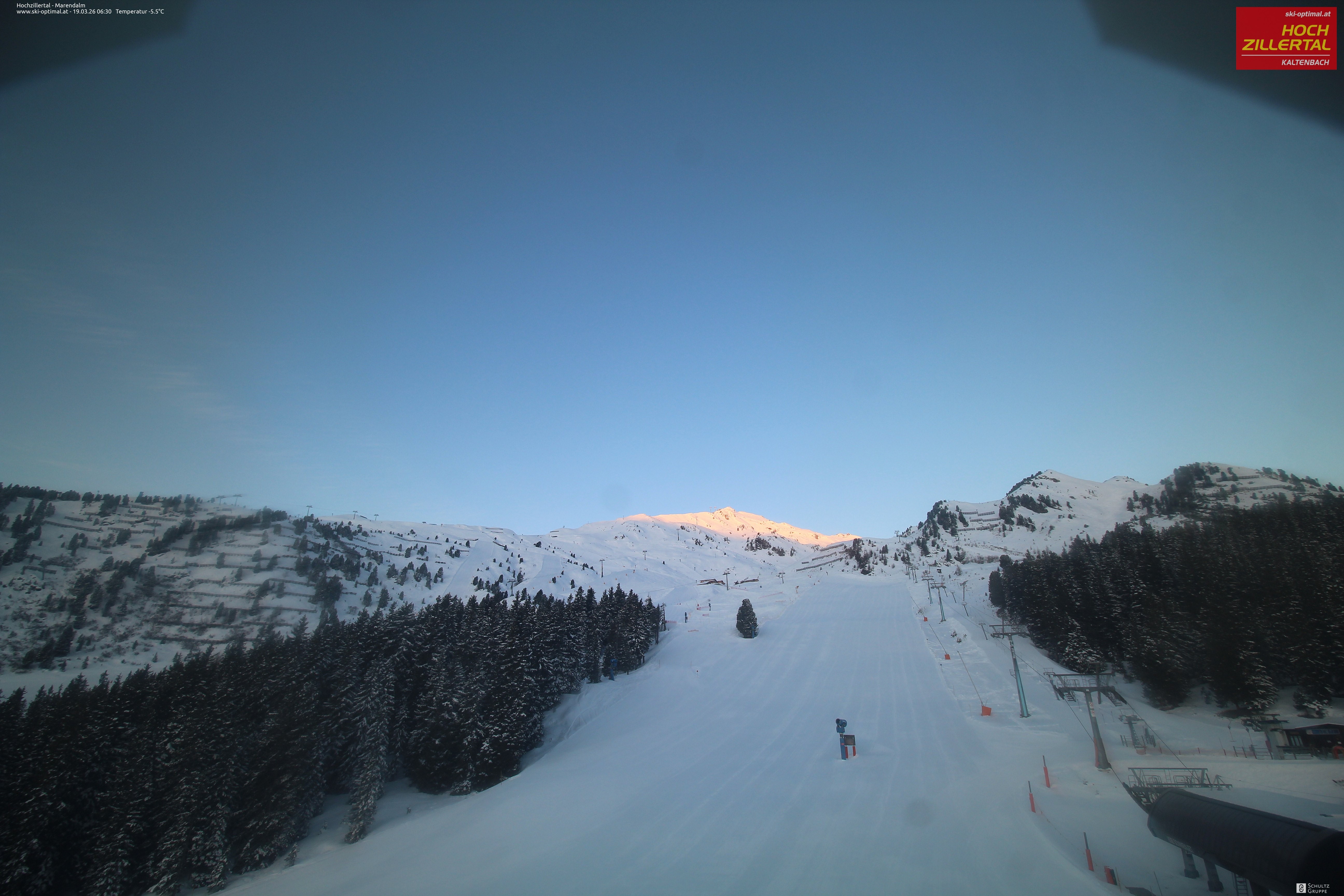 Archiv Foto Webcam Hochzillertal: Ausblick Marendalm