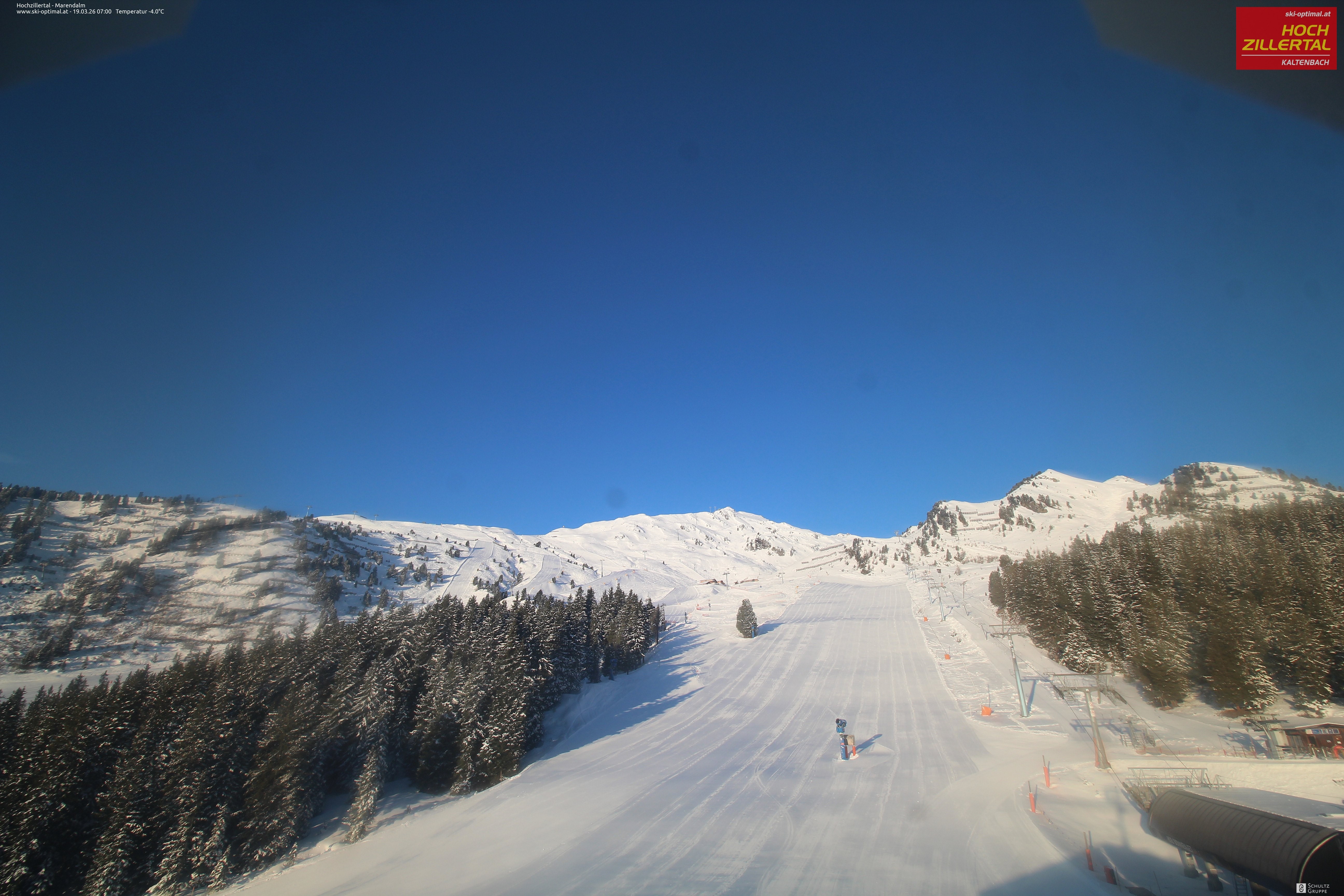 Archiv Foto Webcam Hochzillertal: Ausblick Marendalm